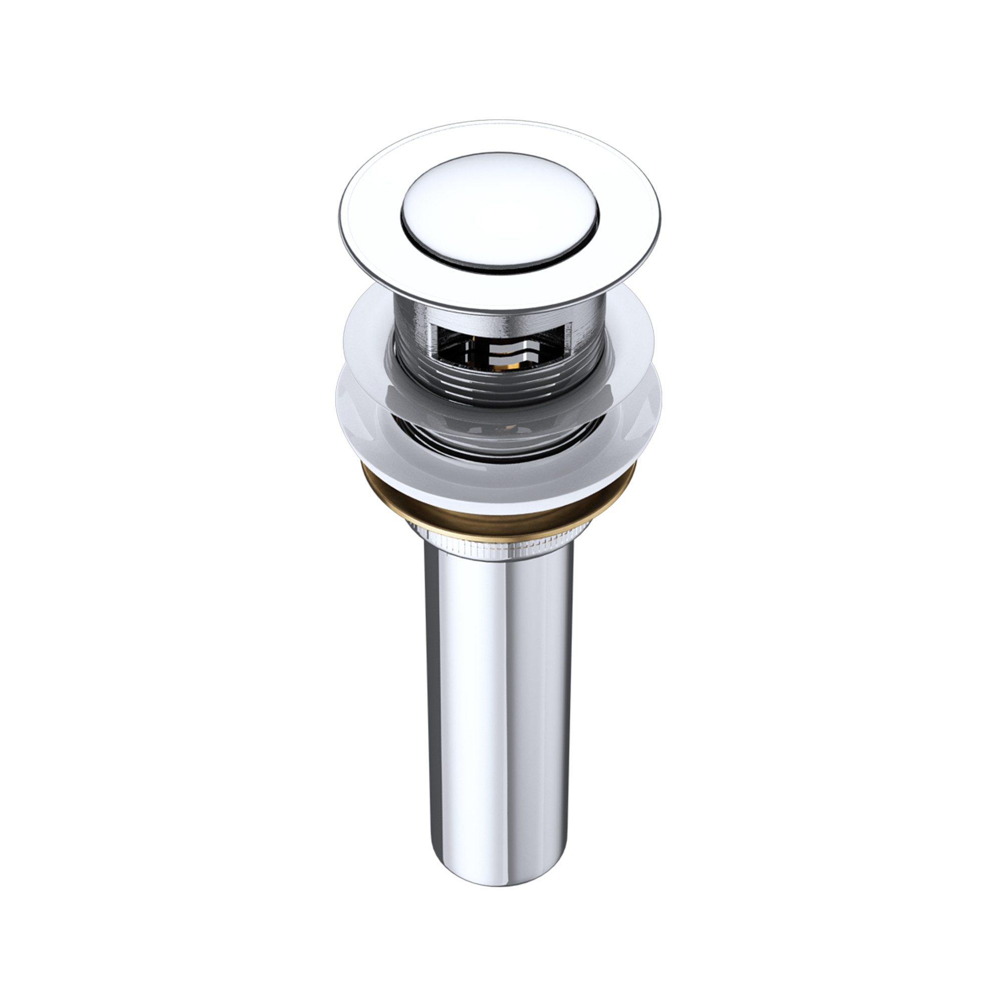 doporro Waschbeckenstöpsel Design Überlauf Ablaufgarnitur Push-Open Pop-Up-Ventil Abfluss Pu02, Ø 6.2 cm (Hardware-fitting)