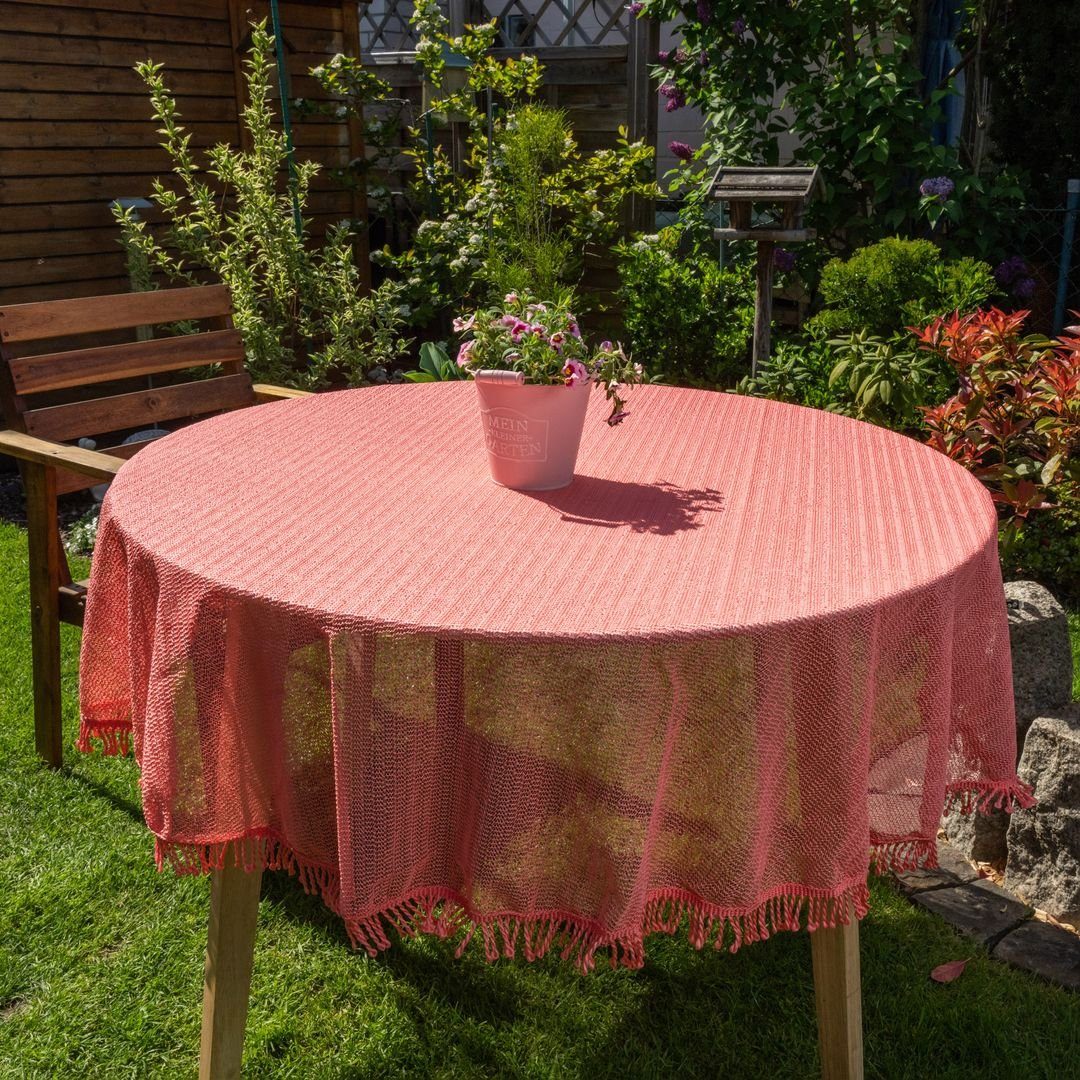 laro Tischdecke Gartentischdecke Wetterfest Rutschfest Rund günstig online kaufen
