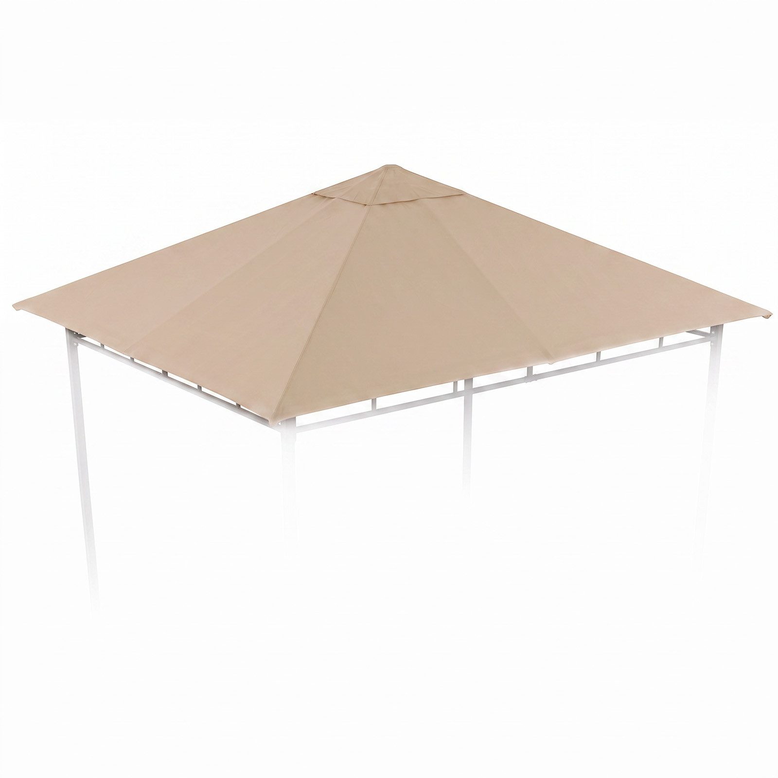 Sekey Pavillon-Ersatzdach Ersatzdach für Gartenpavillon 3x3 m Wasserdicht mit UV-Schutz, Robustes 800D Polyestergewebe mit doppelter PU-Beschichtung