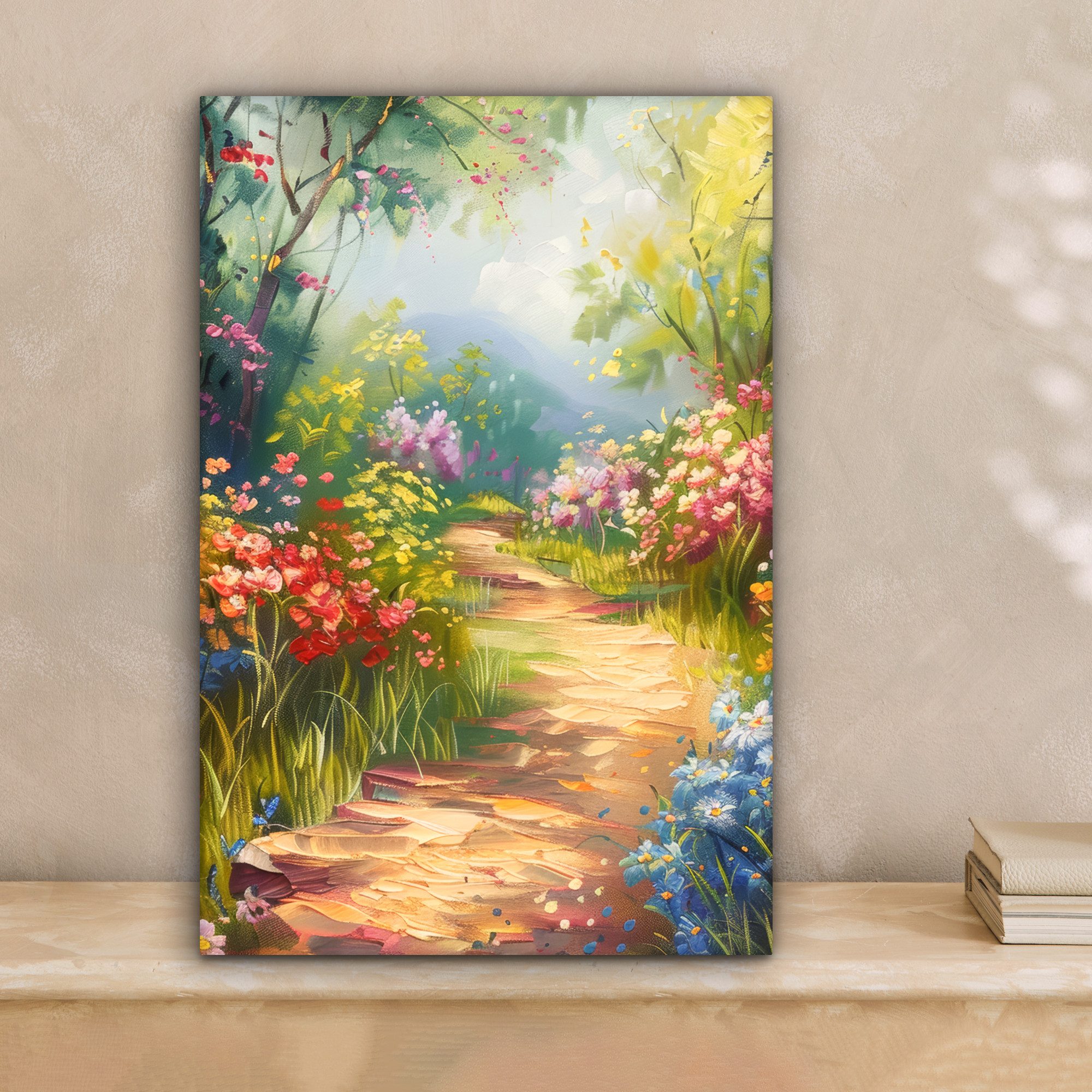 OneMillionCanvasses® Leinwandbild Natur - Landschaft - Blumen - Farbenfroh, günstig online kaufen