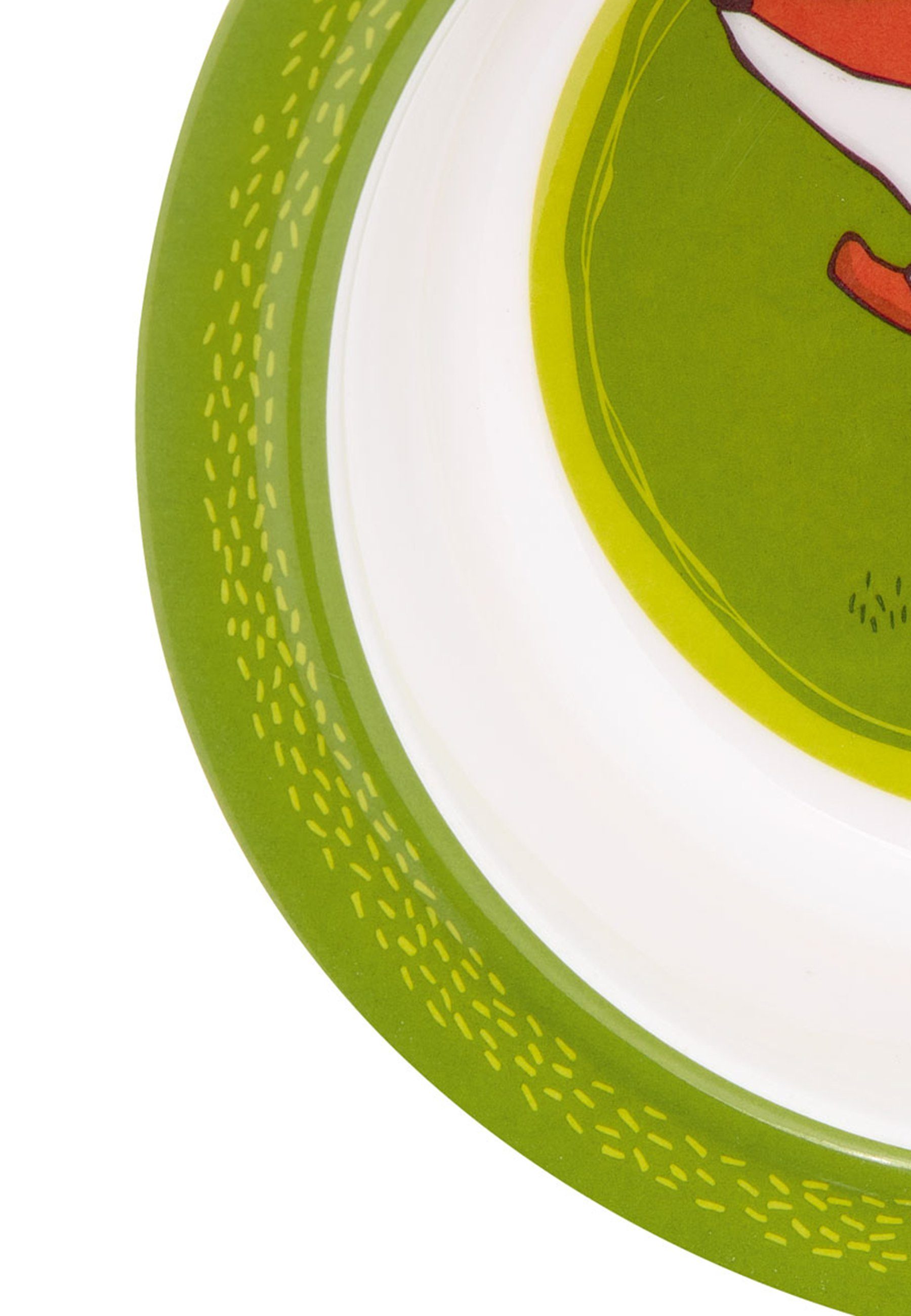 Sigikid Kindergeschirr-Set Kindergeschirr Schüssel Fuchs Forest Fox rPET (5-tlg), 100% rPET, Silikonring im Boden