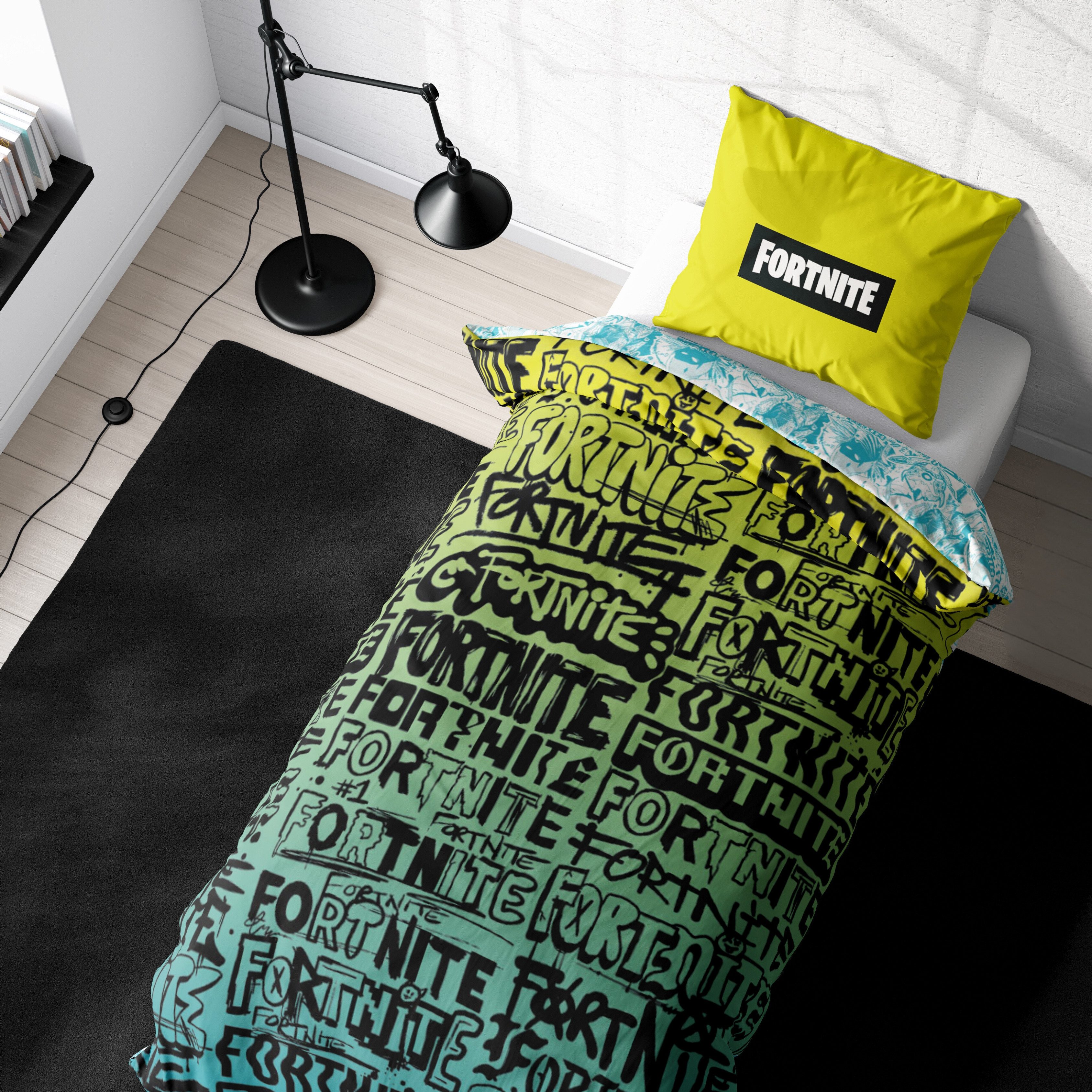 MTOnlinehandel Bettwäsche Fortnite, 135x200 + 80x80 cm, Geschenk für Gamer, günstig online kaufen