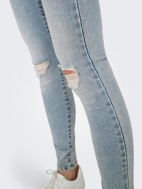 ONLY Skinny-fit-Jeans ONLWAUW MID WAIST KNEE DES PIM mit Destroyed Effekt