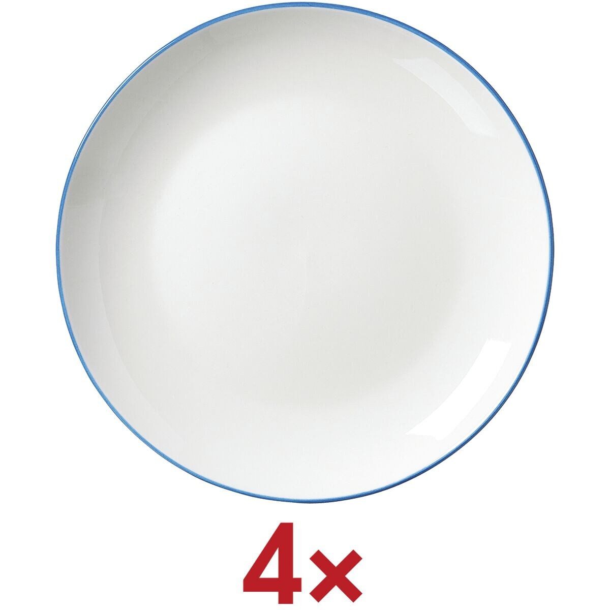 Ritzenhoff & Breker Dessertteller Adela, (4 St), Ø 20,5 cm, Porzellan