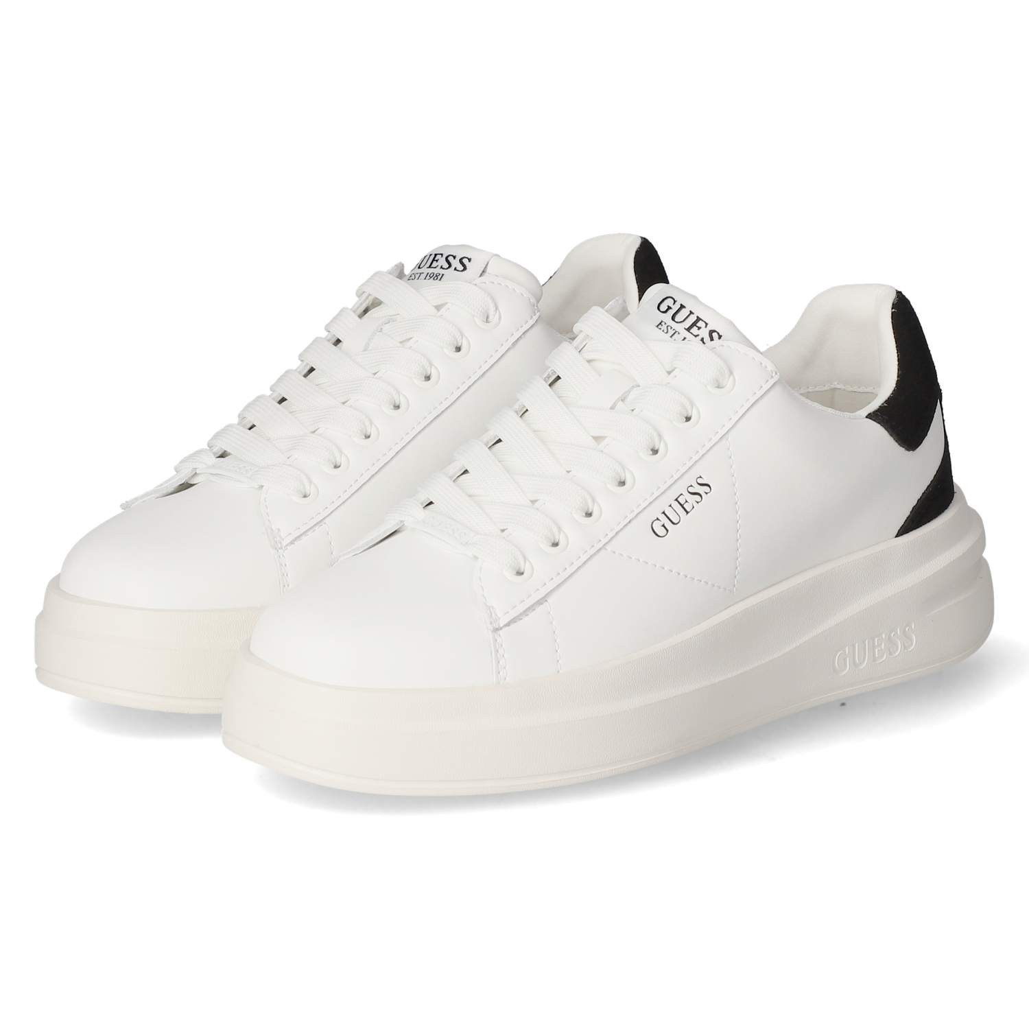 Guess FLJELBLEA12WHBLK Schnürschuh günstig online kaufen