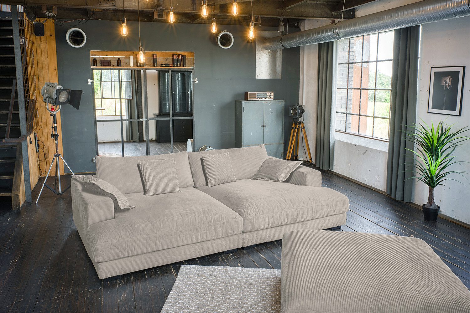 KAWOLA Big-Sofa MADELINE Großes Cordsofa - Entspannung pur - Wohnzimmer Cou günstig online kaufen