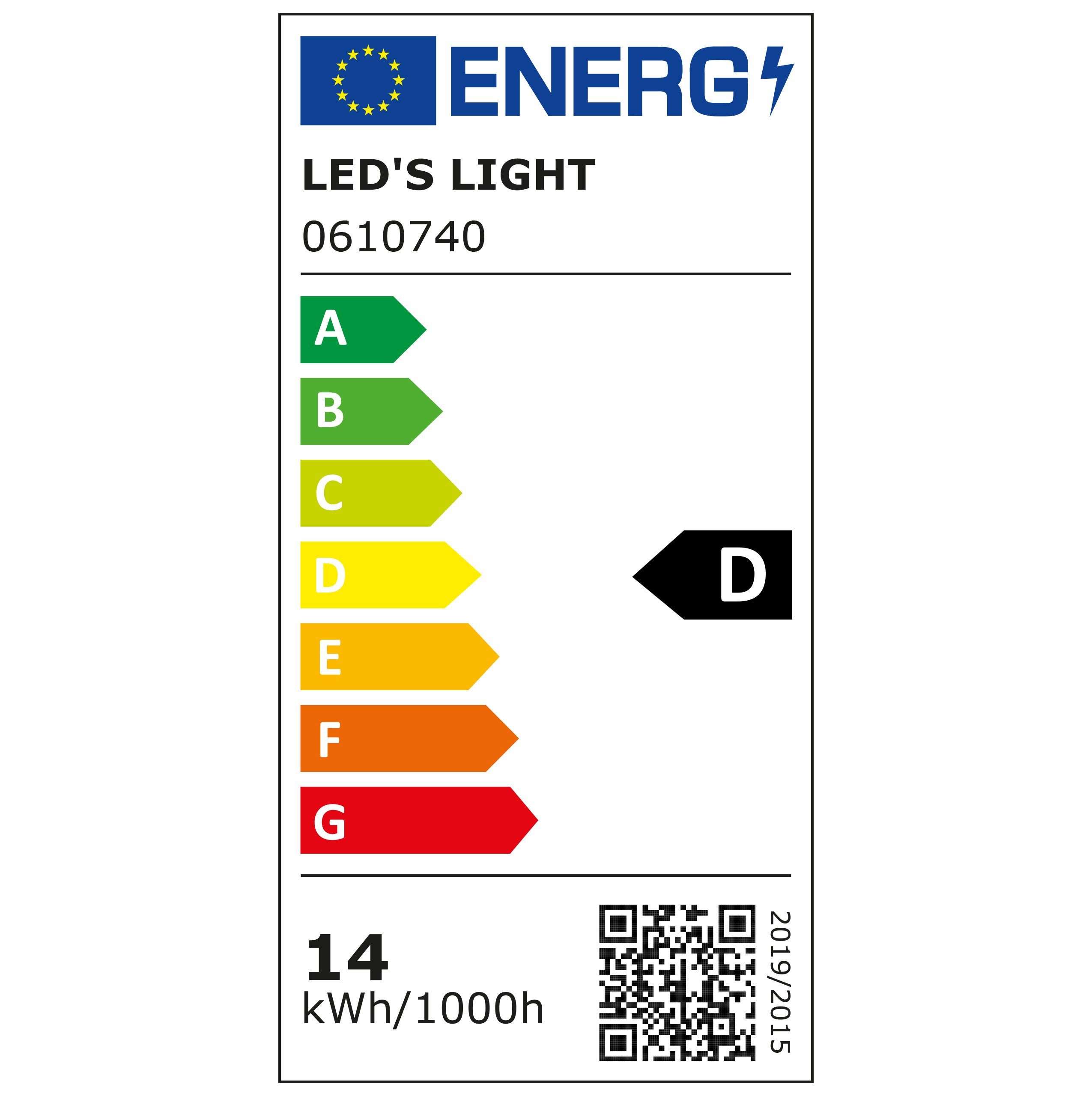 LED's light Deckenleuchte 2400203_01 mit cm LED, 2x neutralweiß LED IP65 G13 Feuchtraumleuchte, 14W 120 LED-Röhren