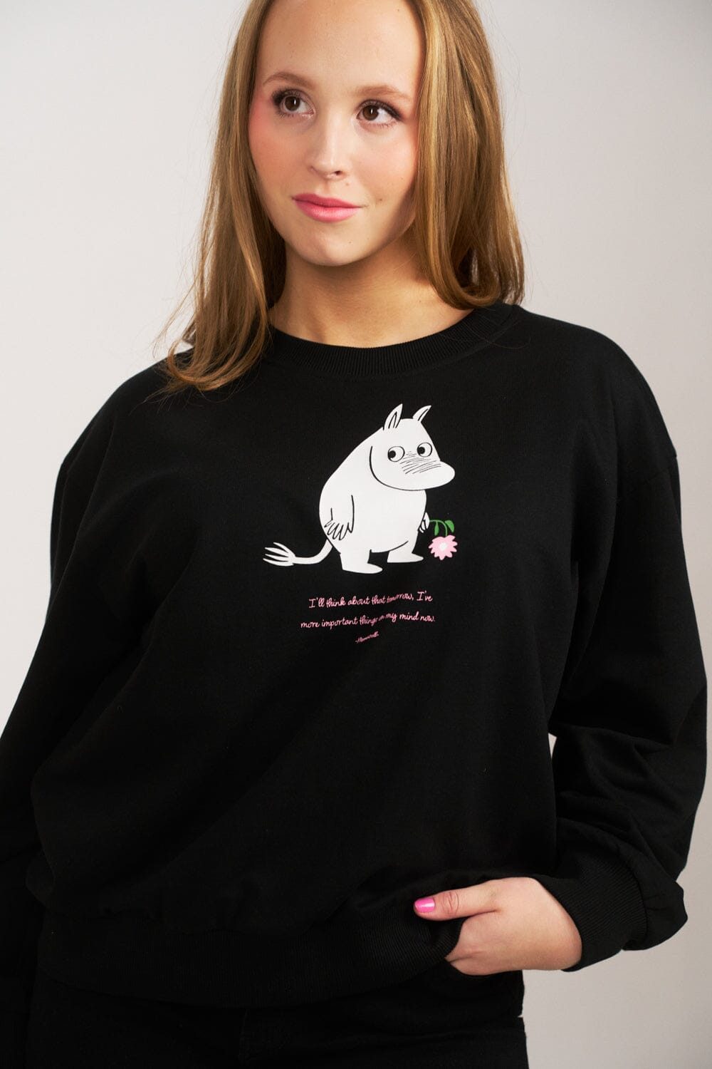 Moomin by Martinex Sweatshirt Martinex Moomin Damen Sweatshirt „Manna“ – Black