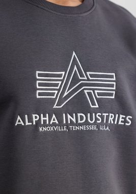 Alpha Industries Sweater ALPHA INDUSTRIES Men - Sweatshirts Basic Sweater Embroidery