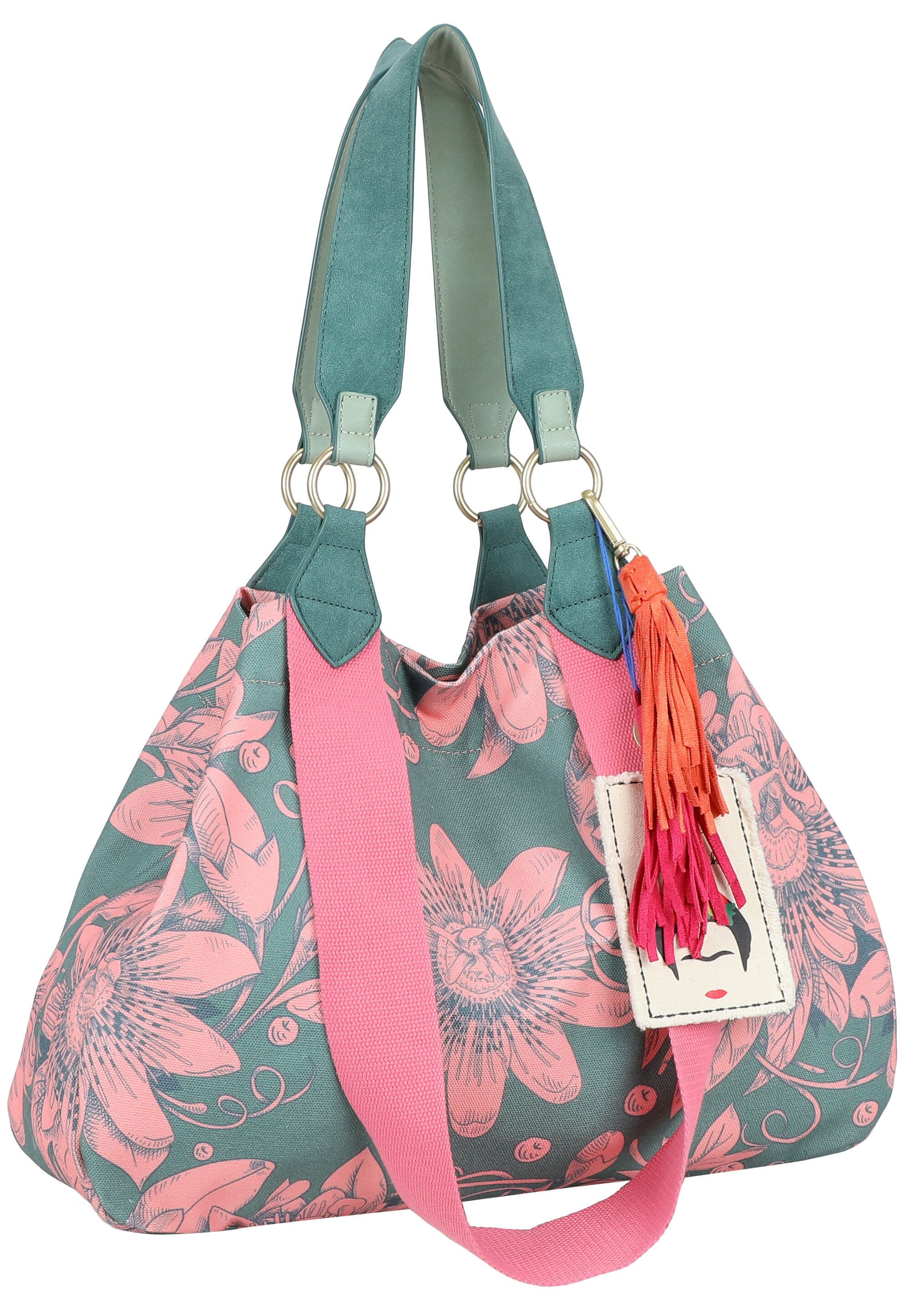Fritzi aus Preußen Shopper Fritzi x Frida Kahlo, mit Blumenprint – Bild 4 von 5