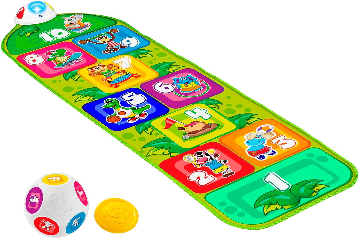Chicco Musikmatte Elektronische Hüpfmatte, mit Licht und Sound