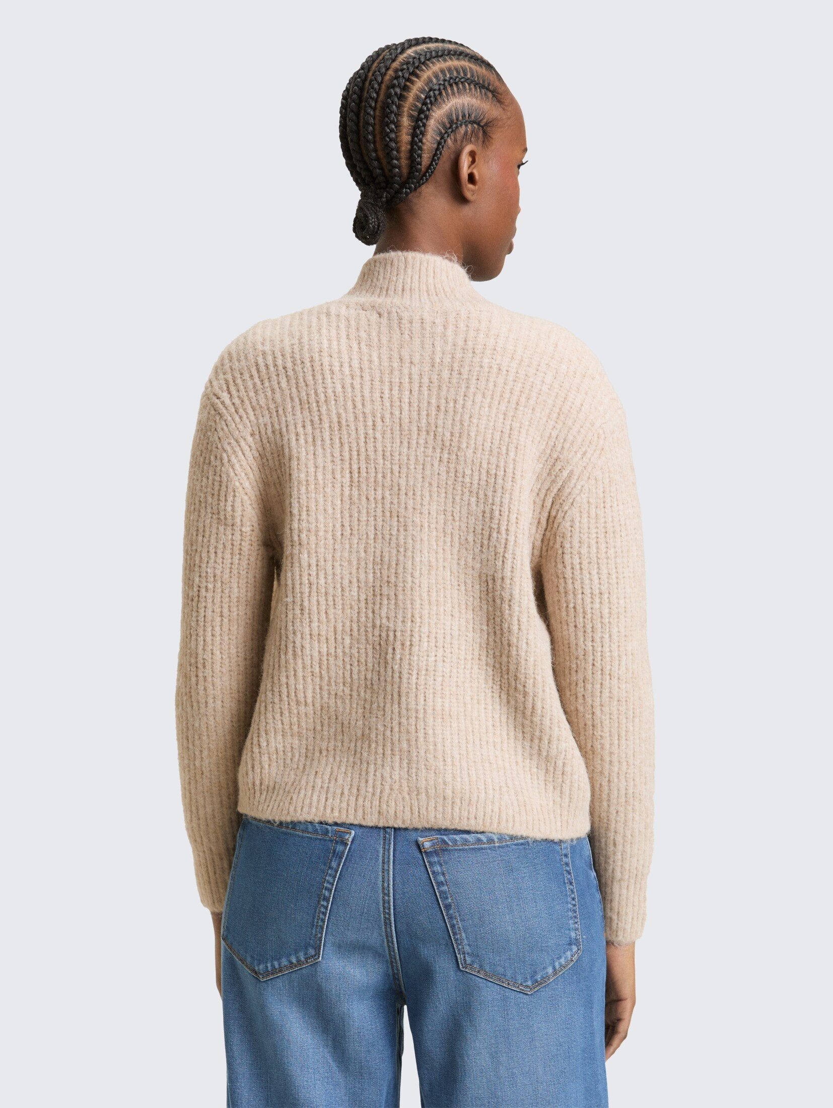 TOM TAILOR Denim Cardigan Pullover & Strickjacken Cardigan mit Reißverschluss