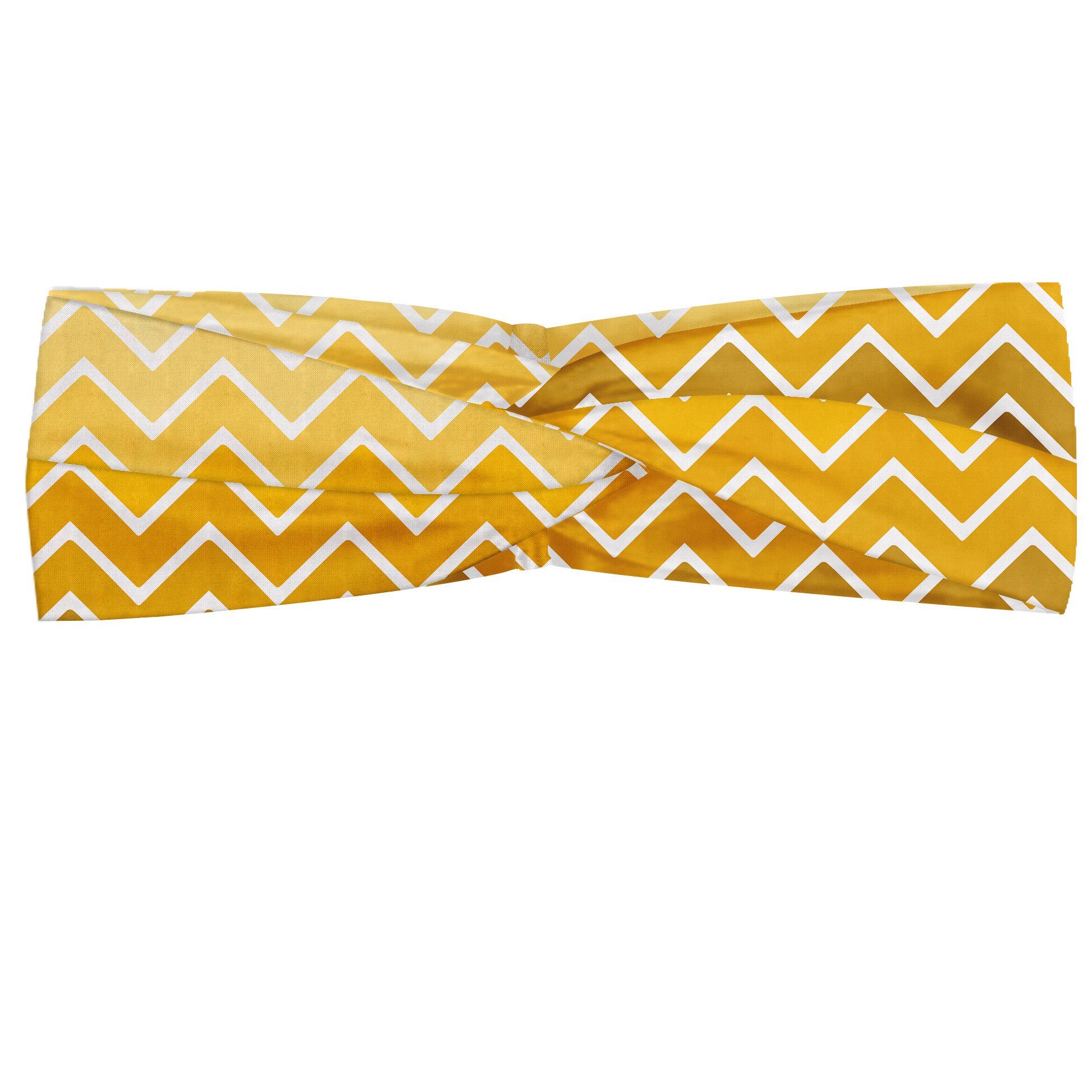 Ombre Stirnband Zigzag accessories alltags Abakuhaus Chevron Elastisch Gelb Angenehme und