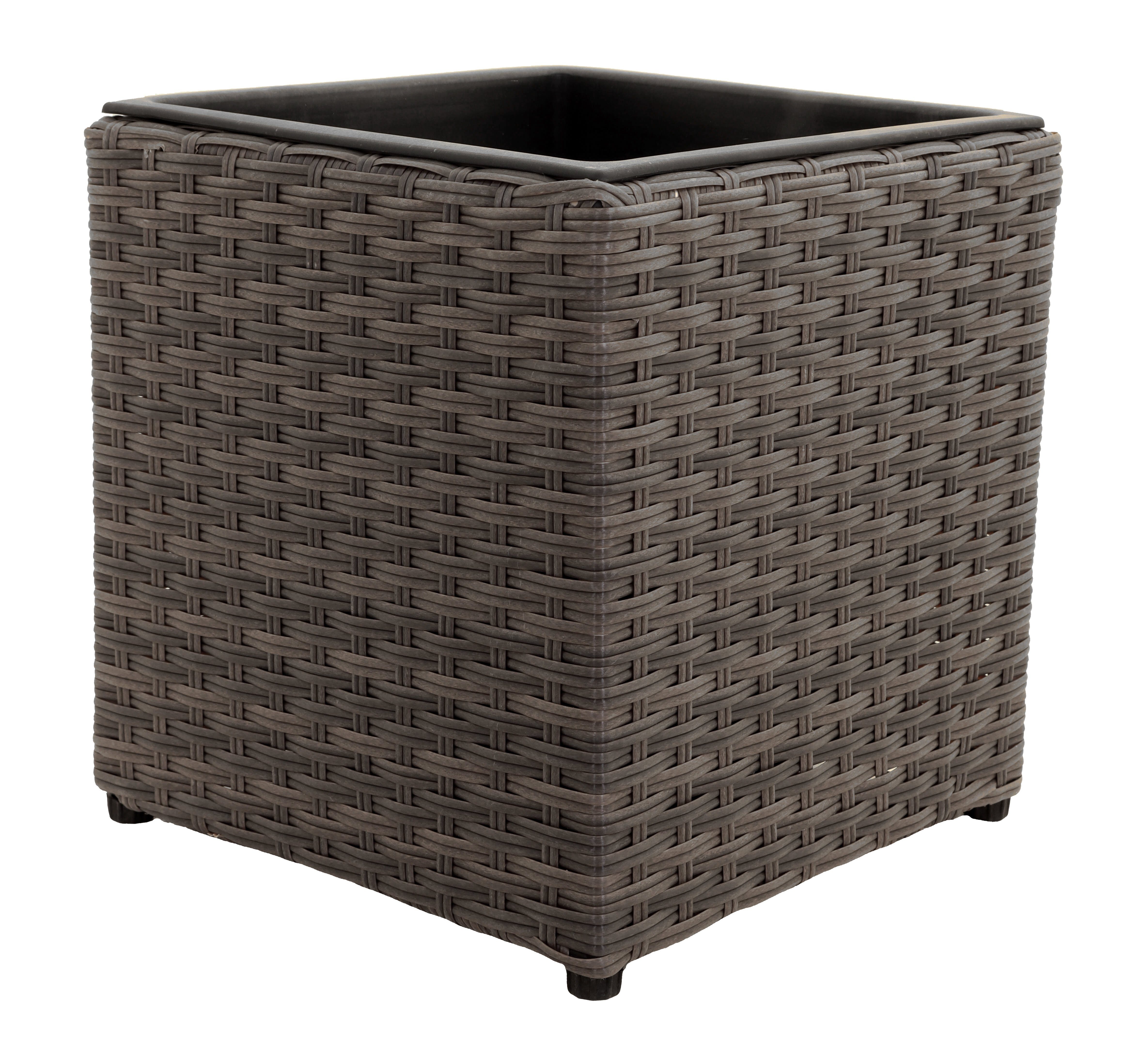 tegawo Pflanzkübel Polyrattan Quader günstig online kaufen
