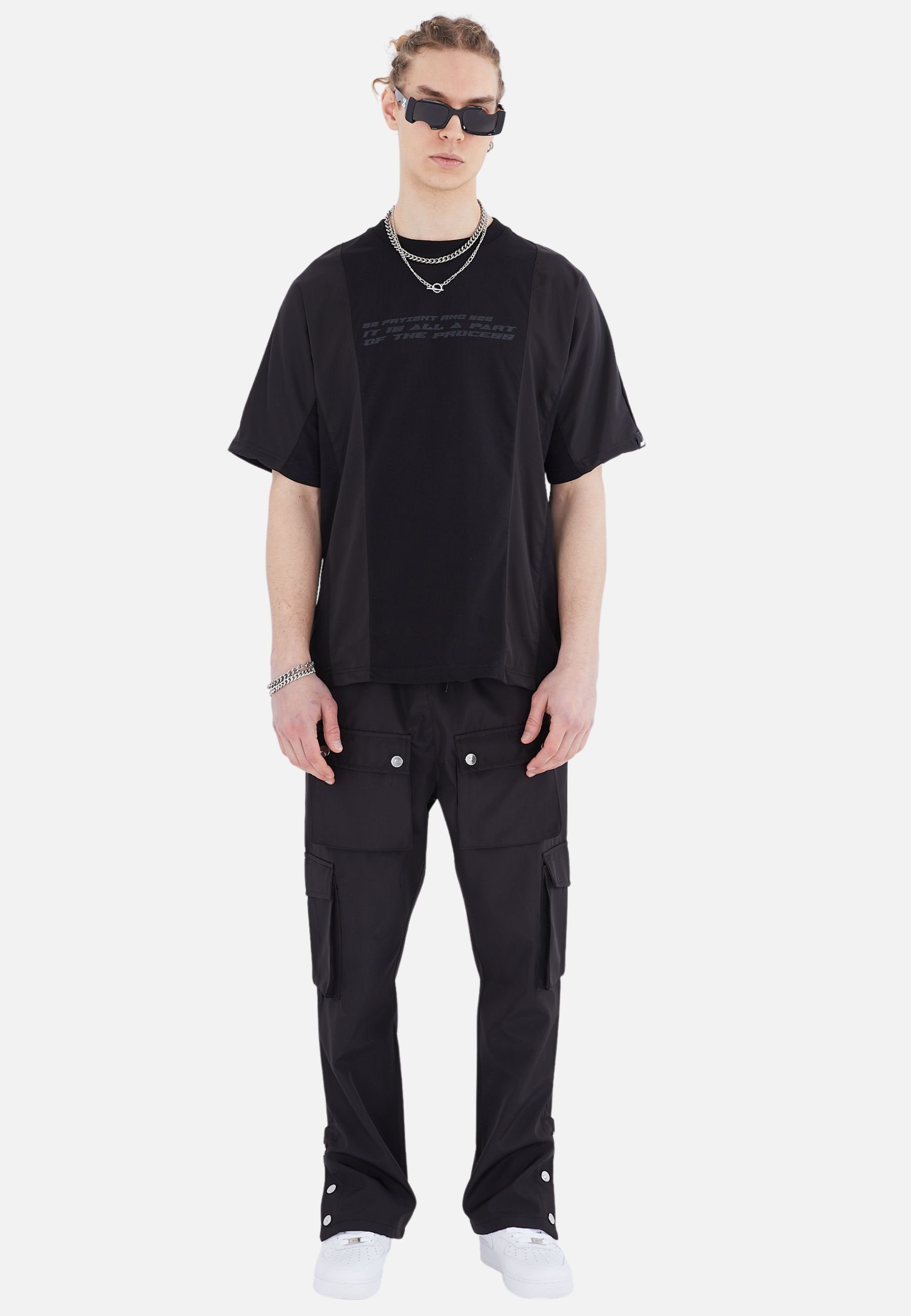 OSSY HOMER Jogginganzug Herren Set T-Shirt Baumwolle 320gsm Jogginghose Jogger