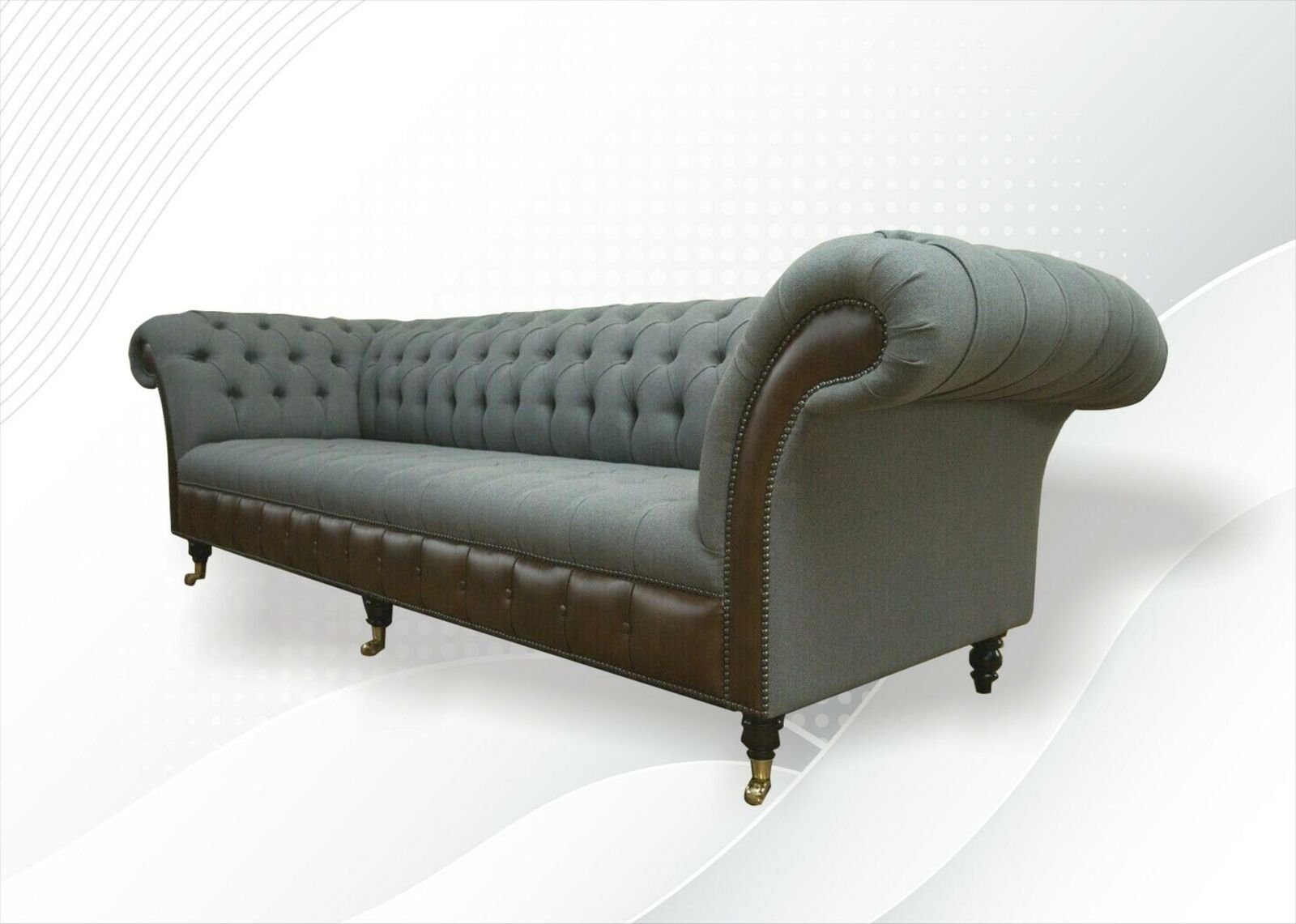 xxl Chesterfield-Sofa Möbel Europe JVmoebel Design Made Viersitzer Neu, moderne in Luxus Chesterfield