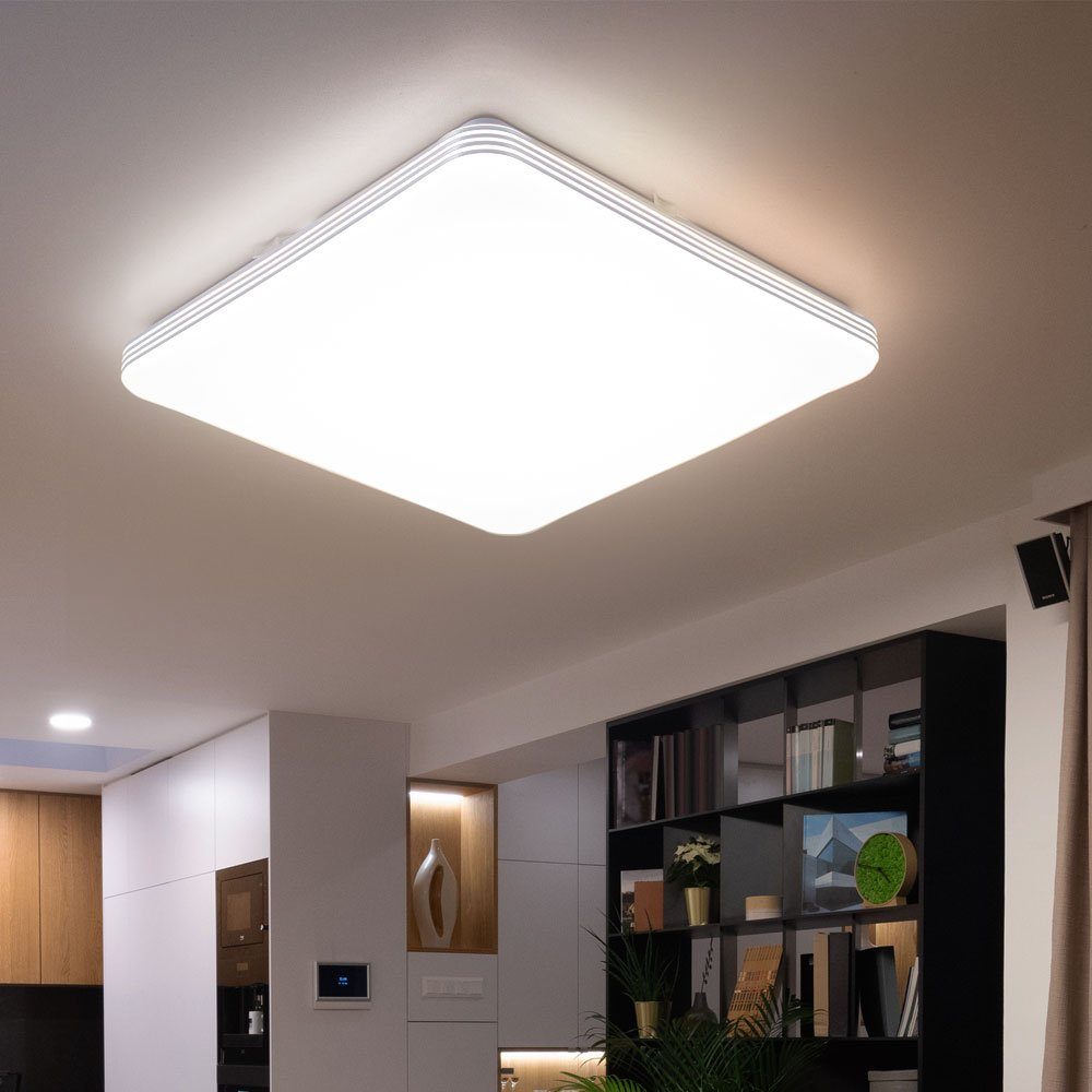 etc-shop LED Deckenleuchte, LED-Leuchtmittel fest verbaut, Warmweiß, Deckenlampe Deckenleuchte Wohnzimmerlampe Esszimmerleuchte LED