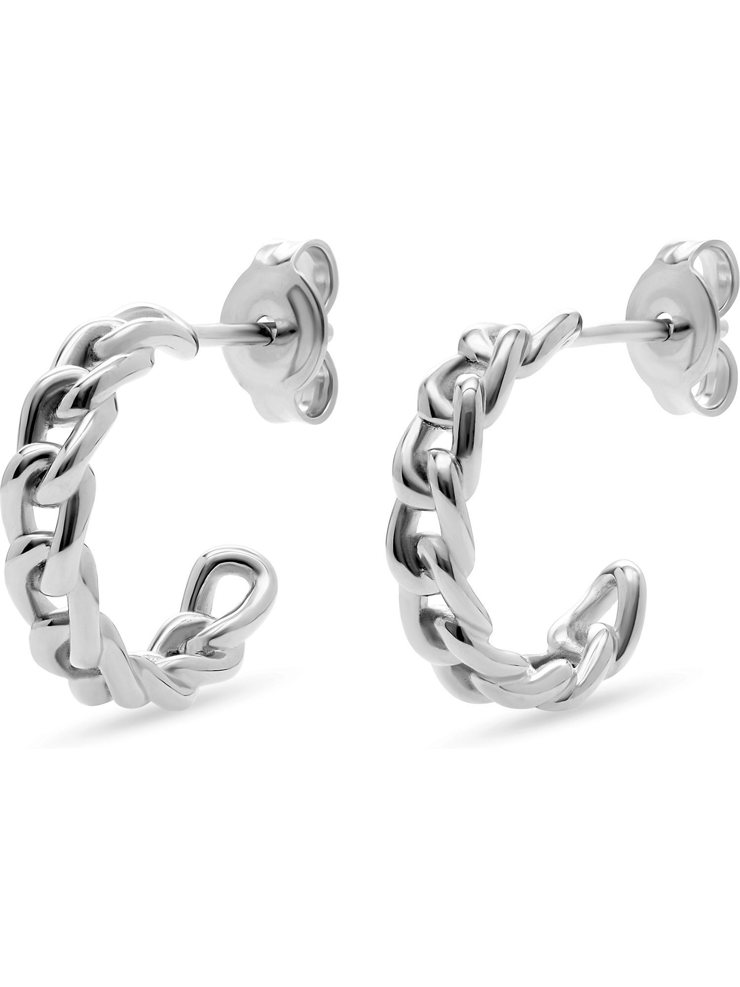Esprit Paar Серьги-кольца ESPRIT Damen-Creolen 925er Silber (Paar), Flat Chain