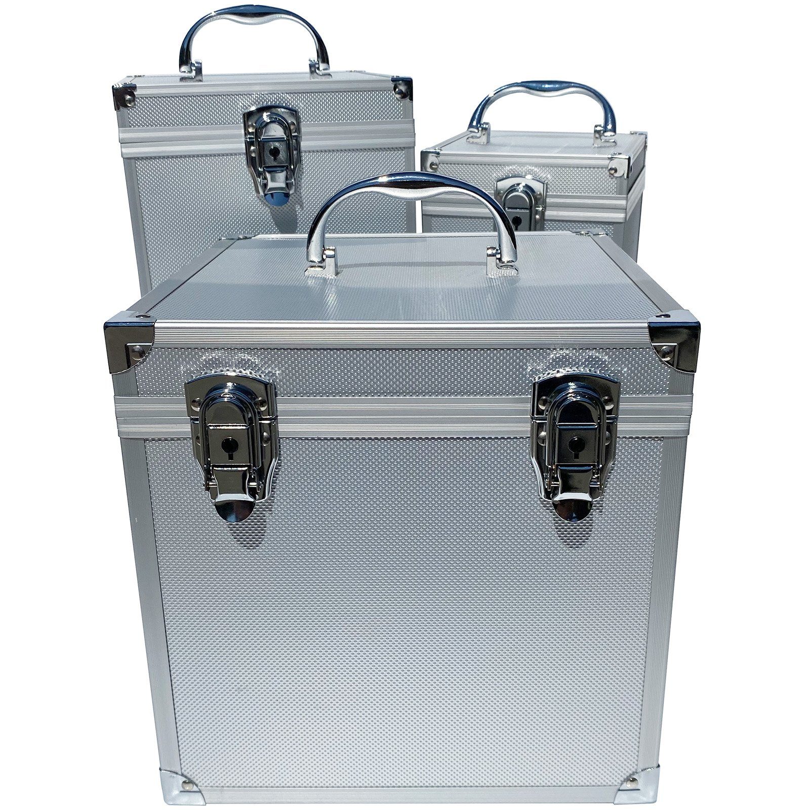 Werkzeugkoffer Tools verschi Alu Würfelform ECI Box Leer Silber Koffer Wahlweise Aluminium Werkzeugkoffer