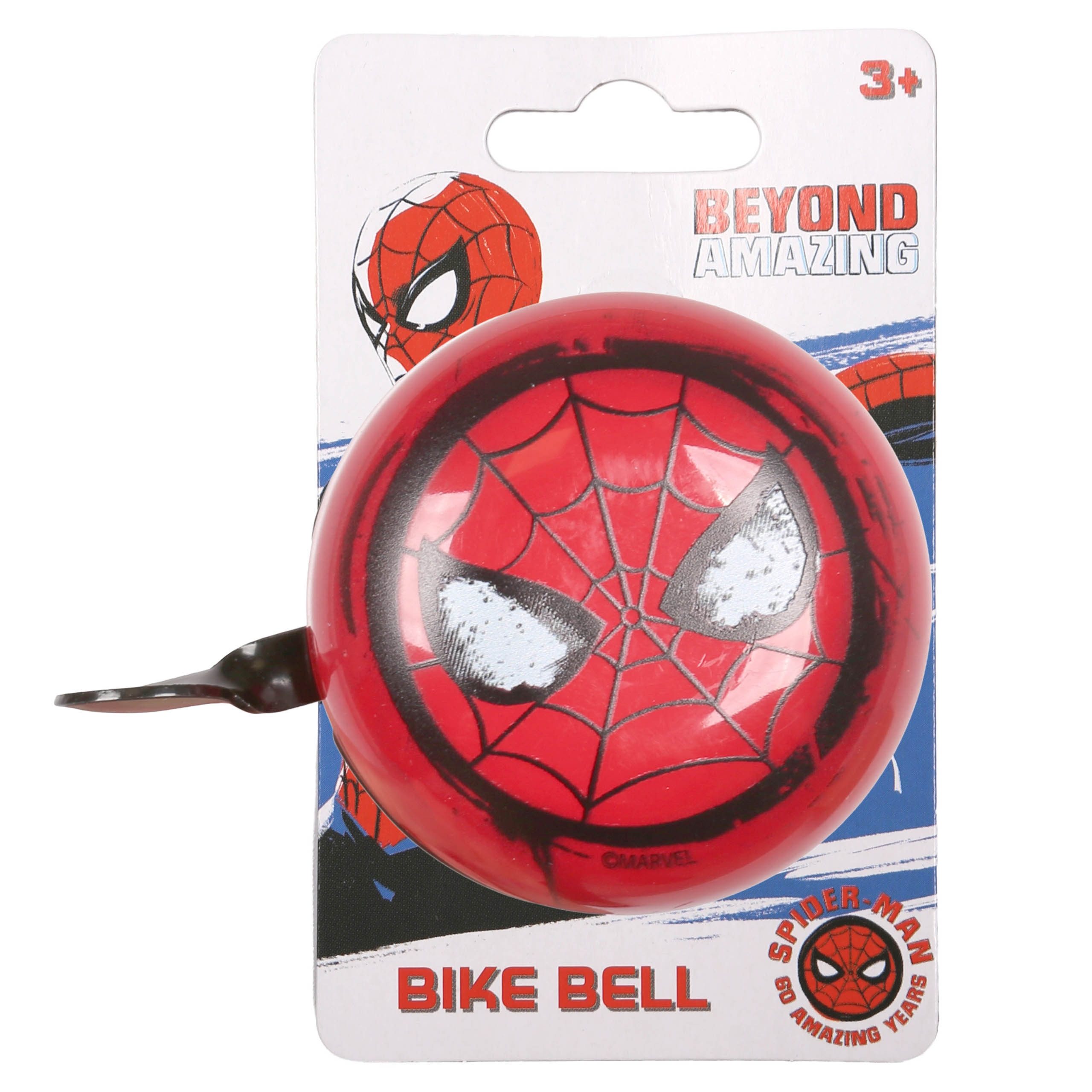 Sarcia.eu Fahrradklingel Marvel Spider-Man Metall-Fahrradklingel für Kinderlenker – Retro, 6 cm