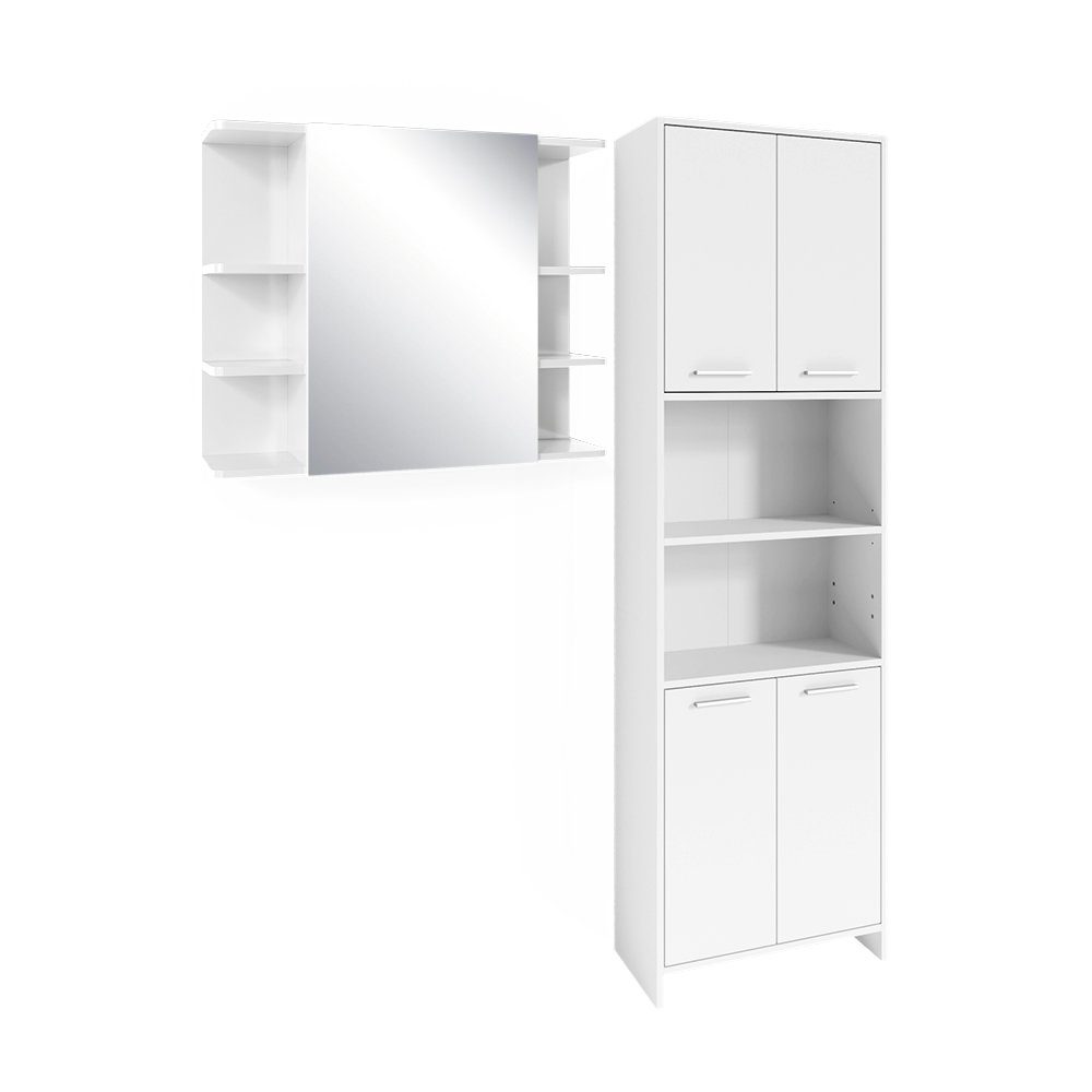 Vicco Badmöbel-Set Maris, Weiß, 2 Teile, günstig online kaufen