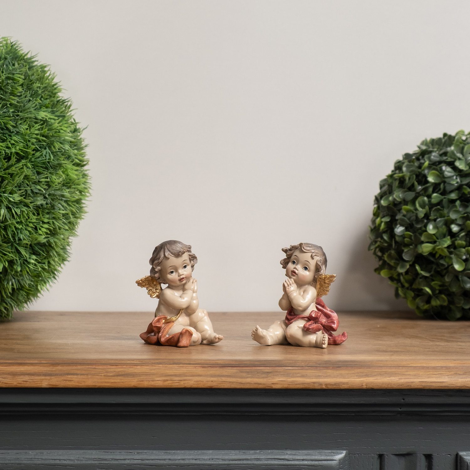 Moritz Dekofigur Engel-Figur 2er-Set betend aus Polyresin, 8,5 cm hoch, Pol günstig online kaufen