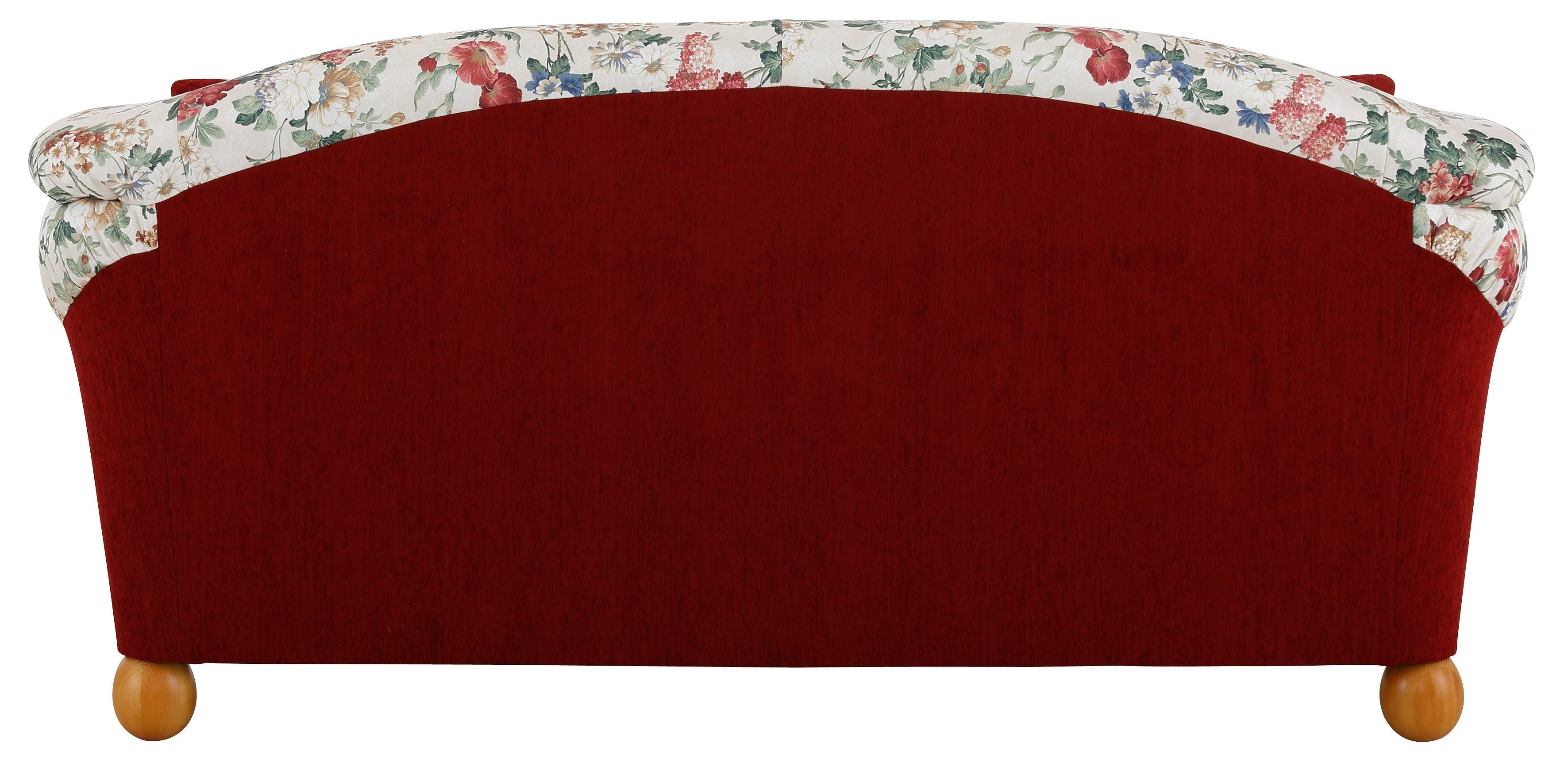 Home affaire 3-Sitzer Milano, bequemes Sofa mit geschwungenen Armlehnen, Landhaus-Stil