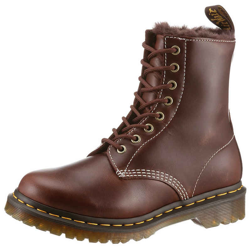 DR. MARTENS 1460 Serena Schnürboots mit Kontrastnaht