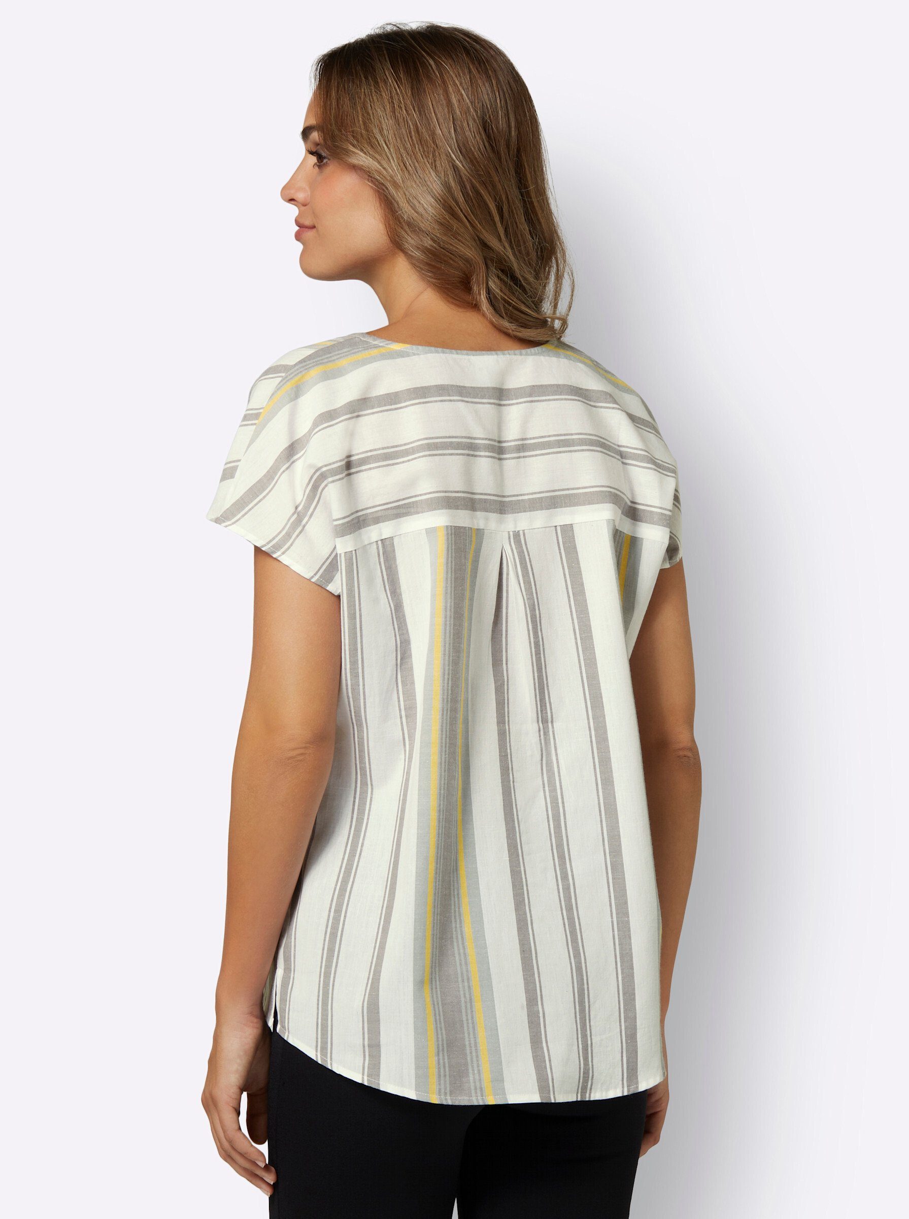 Sieh an! Klassische Bluse Kurzarmbluse günstig online kaufen