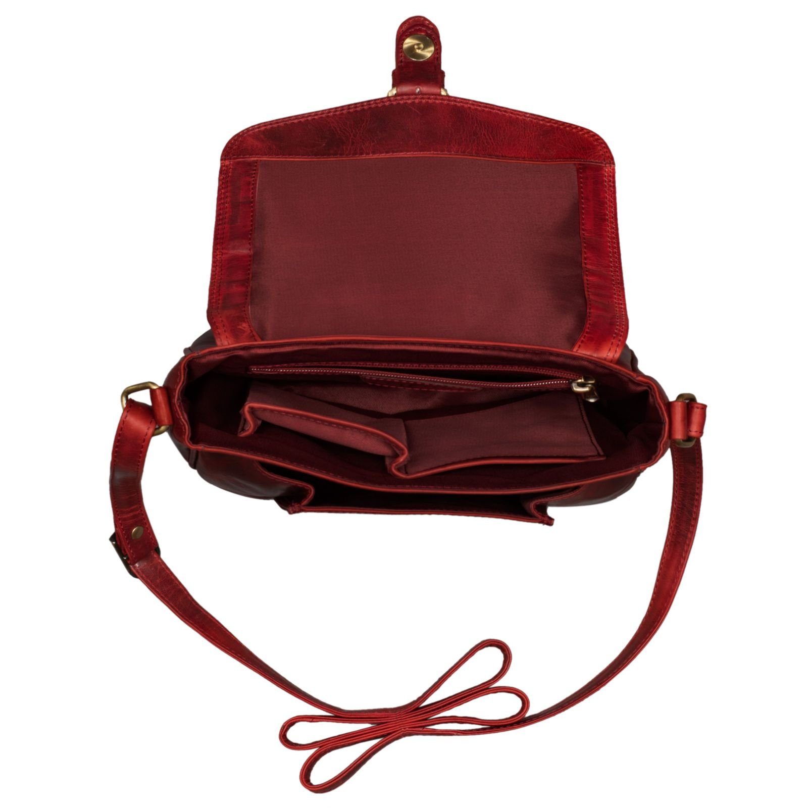 STILORD Handtasche "Violeta" Leder schwarz Vintage Umhängetasche Damen
