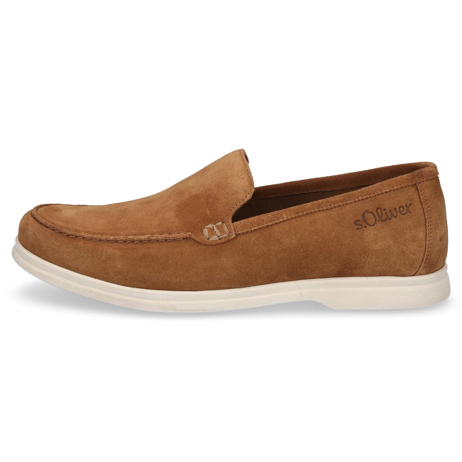 s.Oliver s.Oliver Herren Leder Slipper cognac braun Slipper günstig online kaufen
