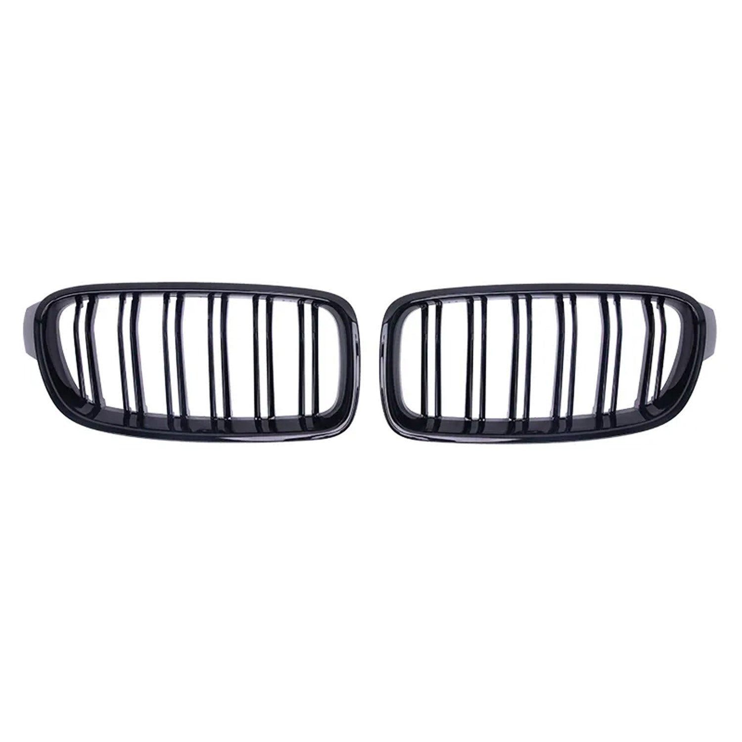 OMAC Frontstoßstange 2013-2020 BMW 4er F32 F33 F36 M4 Nieren Kühlergrill Schwarz, 2-St.