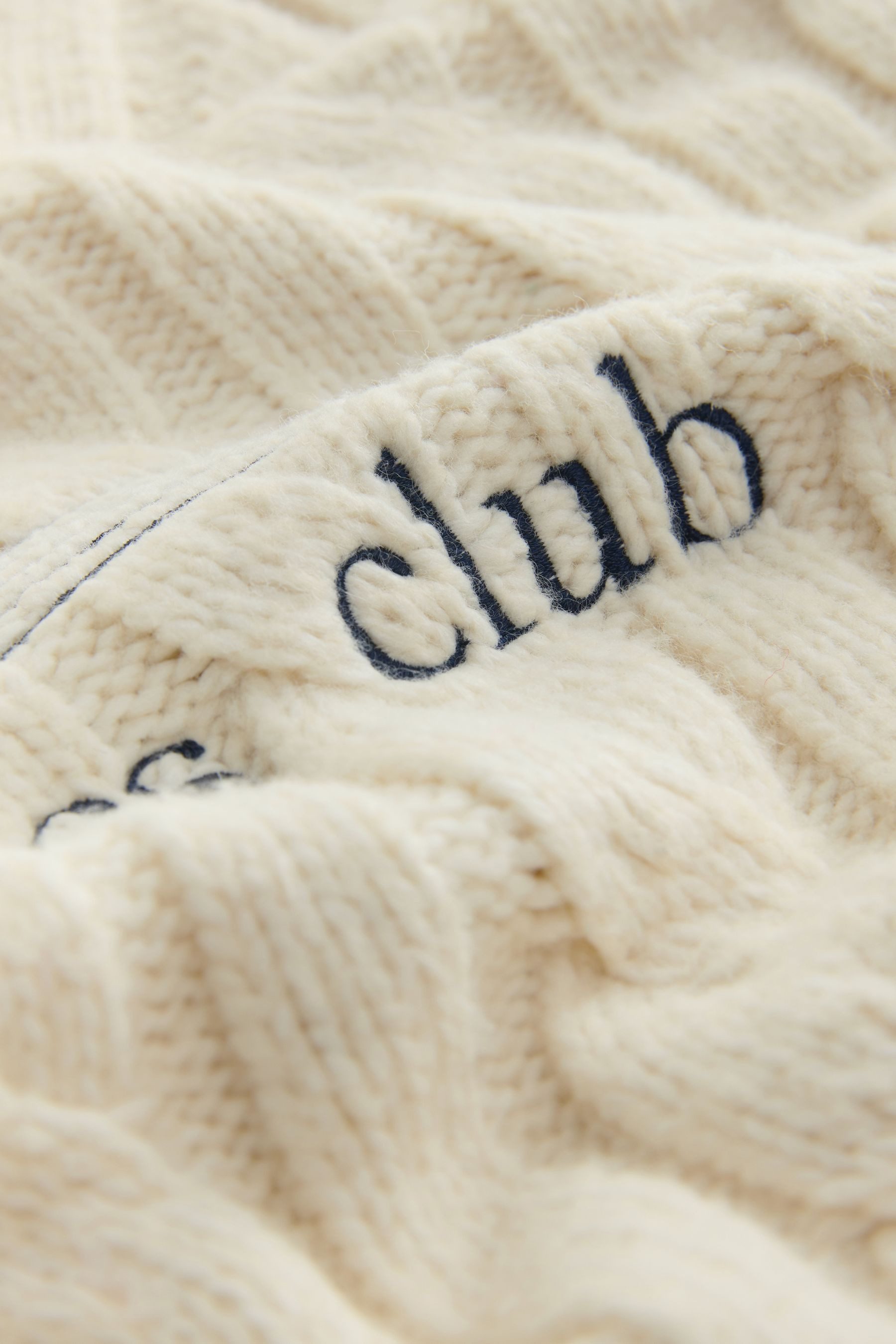 Next Troyer Reißverschlusspulli mit Zopfmuster und 1995-Grafik (1-tlg) günstig online kaufen