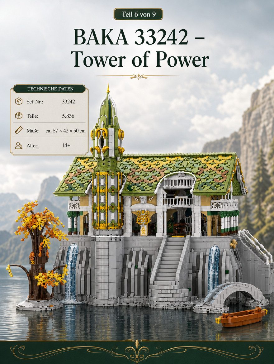 BAKA BAKA 33242 Tower of Power 5.836 Teile Valley Twilight Konstruktions-Spielset, (5836 St)