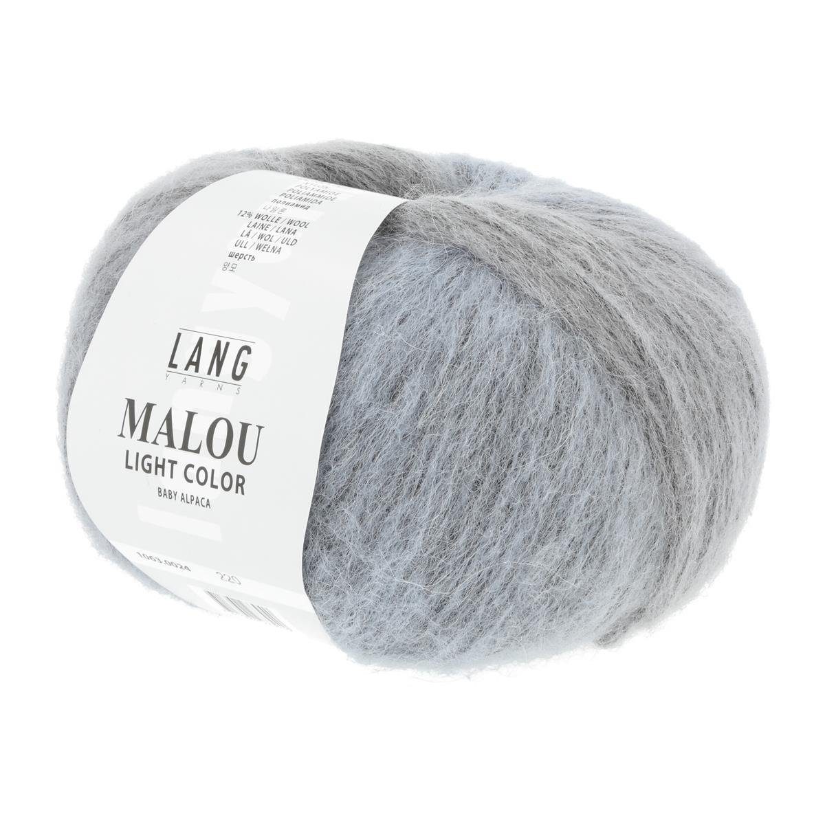 LANG YARNS Lang Yarns - Malou Light Color 0024 grau Häkelwolle, 190 m