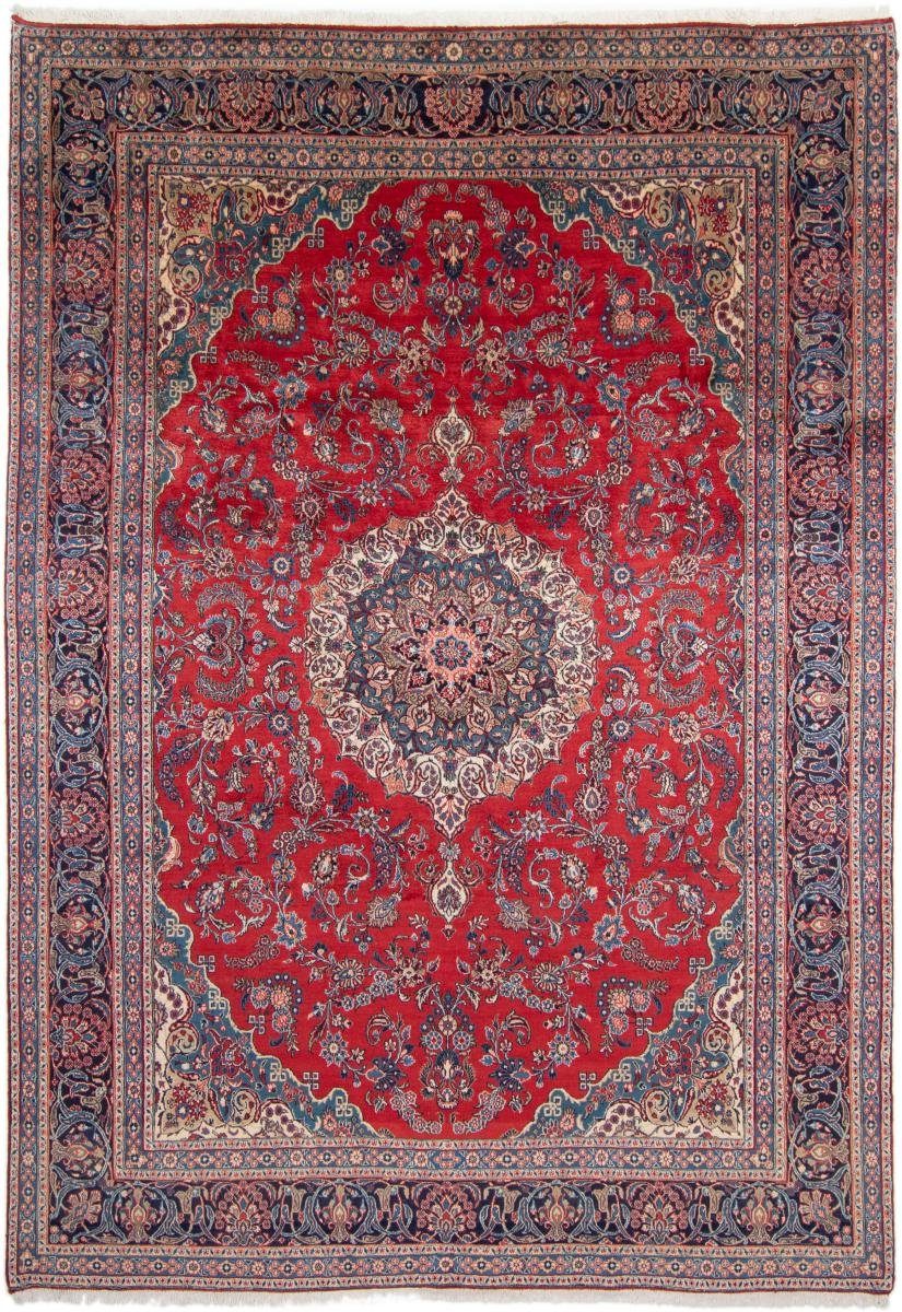 Orientteppich Hamadan 263x378 Handgeknüpfter Orientteppich / Perserteppich, Nain Trading, rechteckig, Höhe: 8 mm