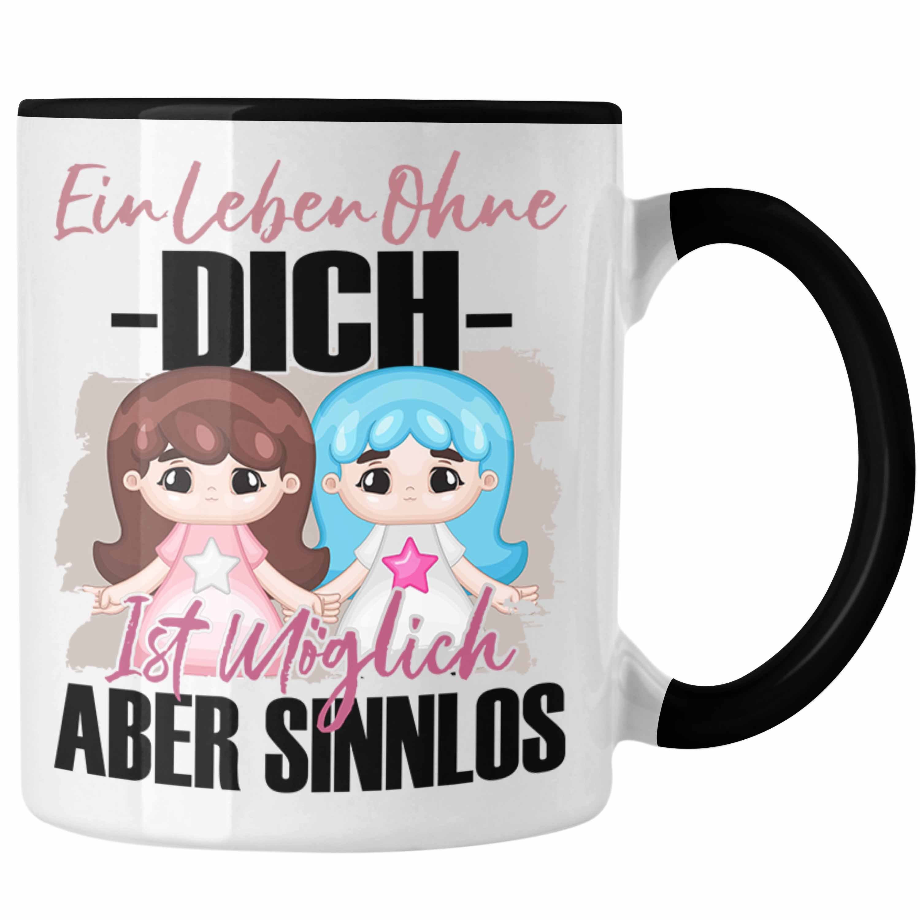 Trendation Freundin BFF Ein - Trendation Schwarz Beste Spruch Tasse Tasse Geschenkidee Geschenk