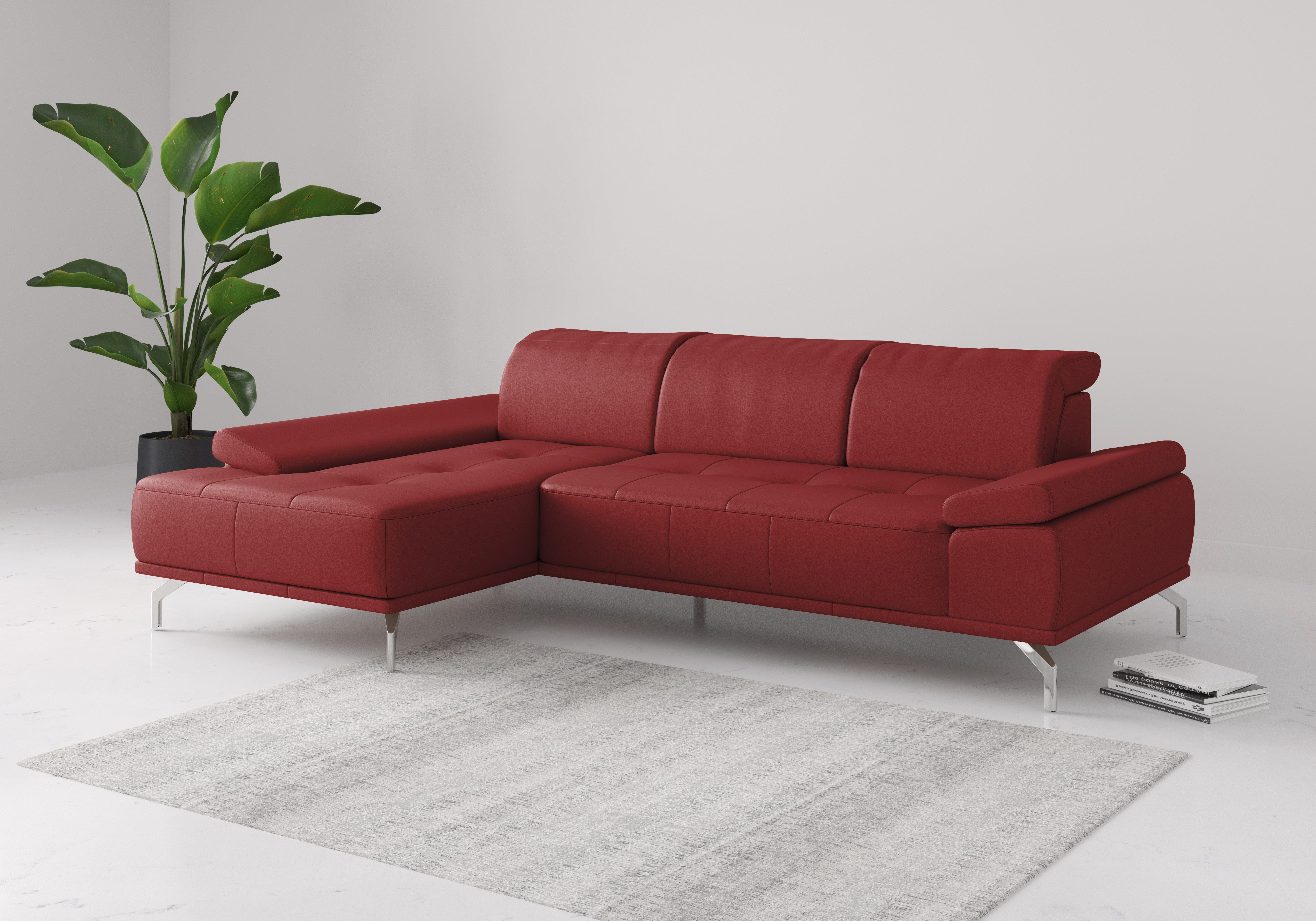 Places of Style Ecksofa Caluna, Inkl.Sitztiefenverstellung, günstig online kaufen