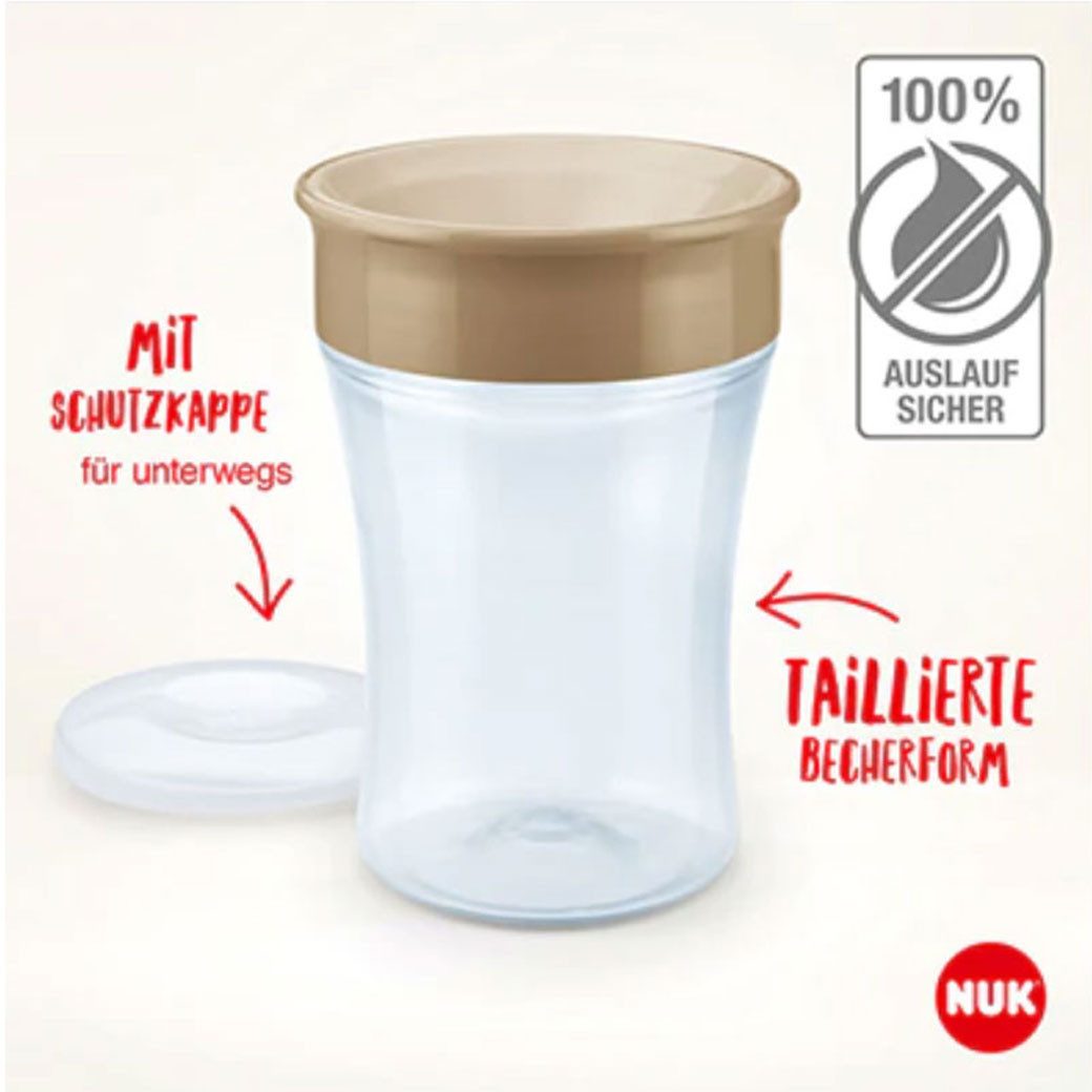 NUK Babyflasche NUK Magic Cup Trinklernbecher 230 ml, Active Cup 300ml