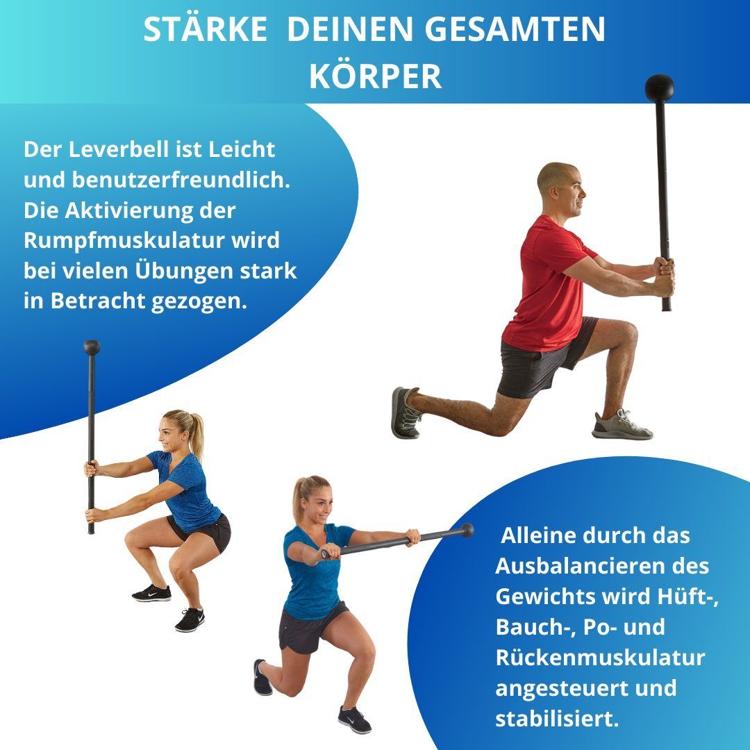 Winch Ganzkörpertrainer [MARKTNEUHEIT] Leverbell PRO, neu Ganzkörpertrainer Gebraucht und Muskelaufbau, Haltungskorrektur wie Koordination, - Schwarz inkl. DVD, Rumpfstärkung