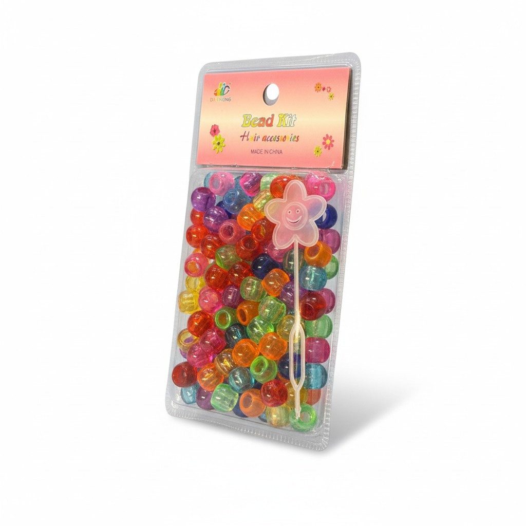 HC Haarspange Haarperlen 100 Stück – Bunte Flechtperlen für Braids & Dreadlocks