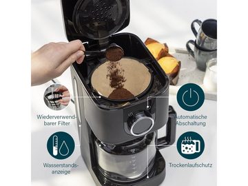 PRINCESS Frühstücks-Set (3-tlg), Frühstück-Set Kaffeemaschine Wasserkocher & Toaster Design Edelstahl