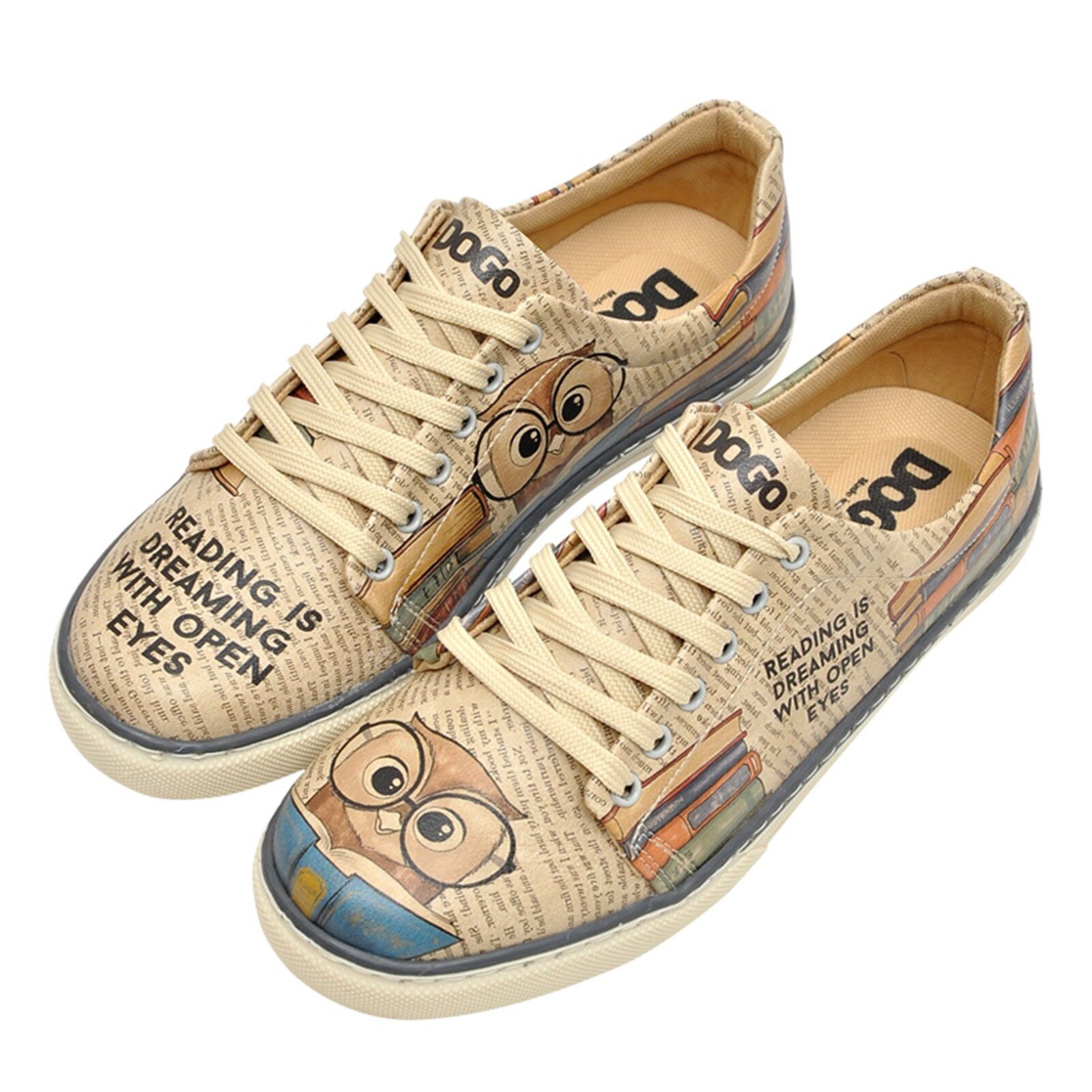 DOGO Classic Schnürsneaker Spirit Animal Damen Sneaker, Classic Sneaker Handgefertigt
