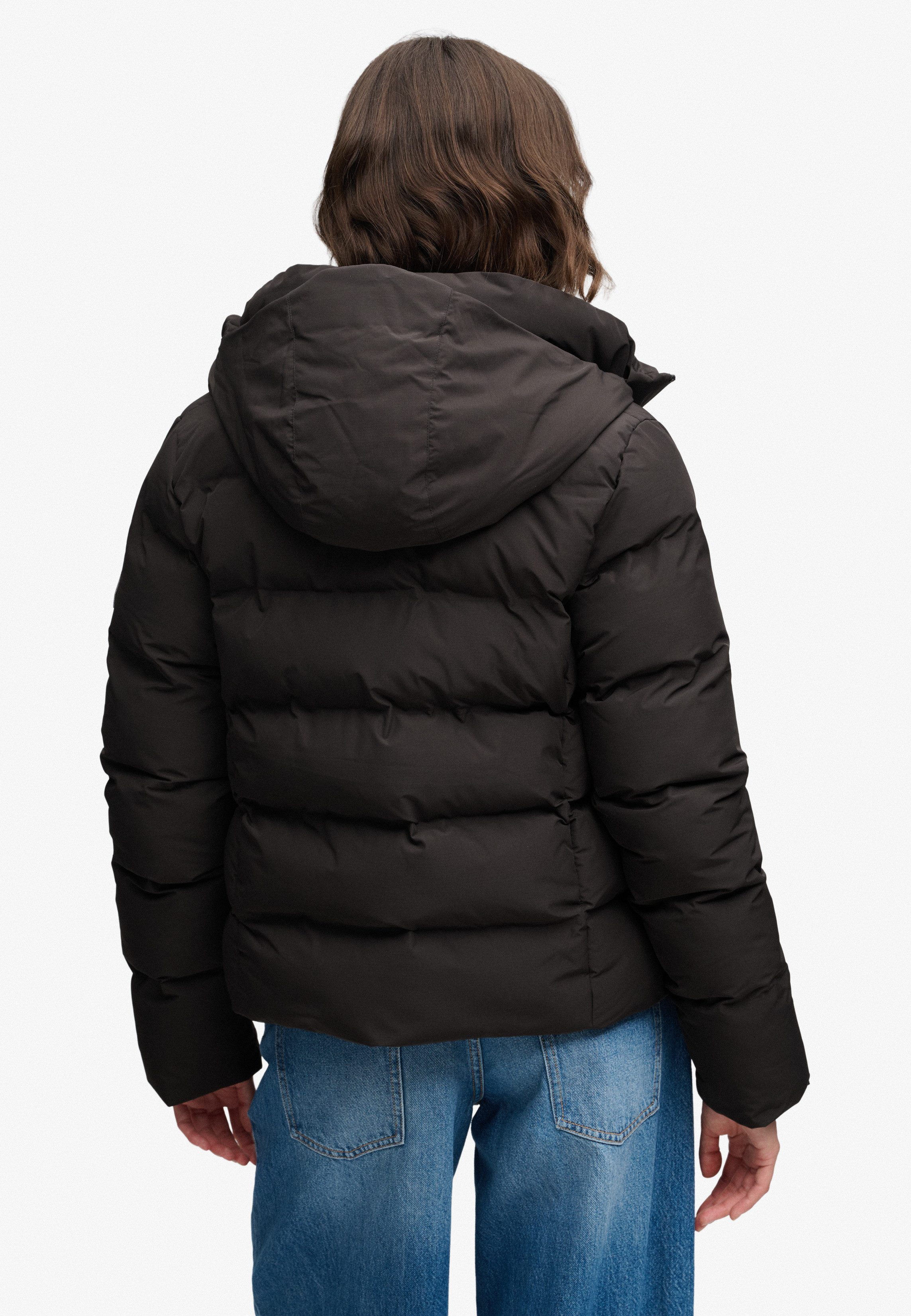 Superdry Steppjacke HOODED CITY PADDED JACKET Kunstfaser, relaxed fit – Bild 3 von 5