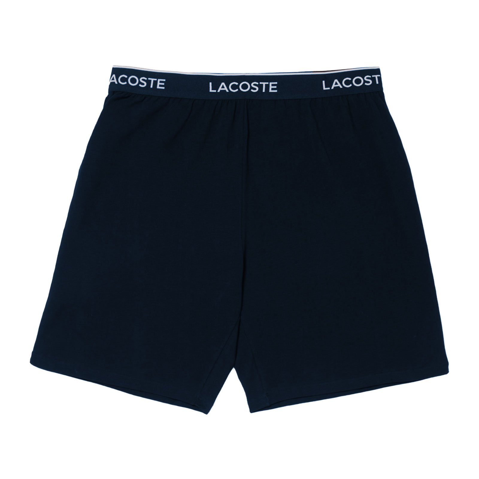 grenzenlos Lacoste Pyjamashorts Loungewear Shorts mit Markenschriftzug 166 umlaufenden bleu marine
