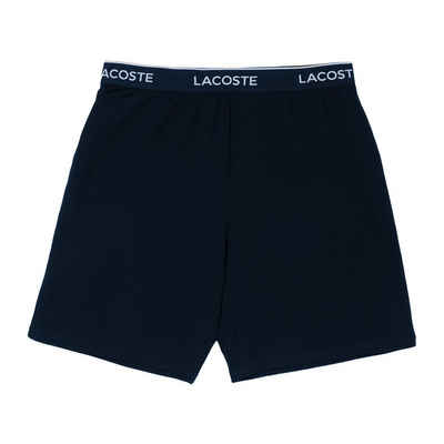 Lacoste Pyjamashorts Loungewear Shorts mit umlaufenden Markenschriftzug