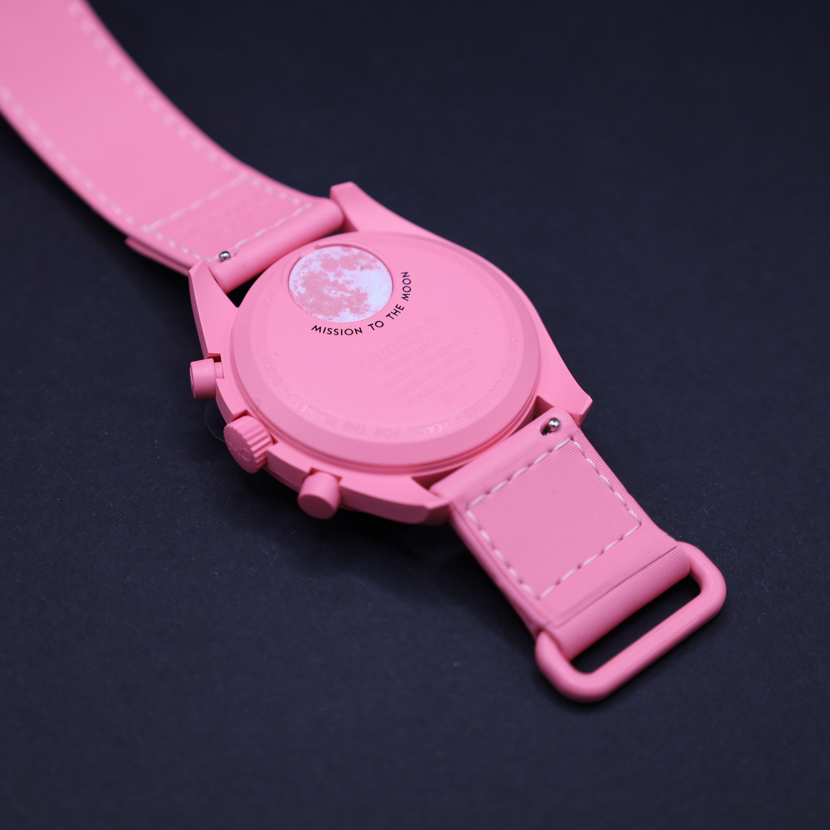 Swatch Chronograph Swatch x Omega Moonswatch Mission to the SUPER PINK MOONPHASE SO33P700