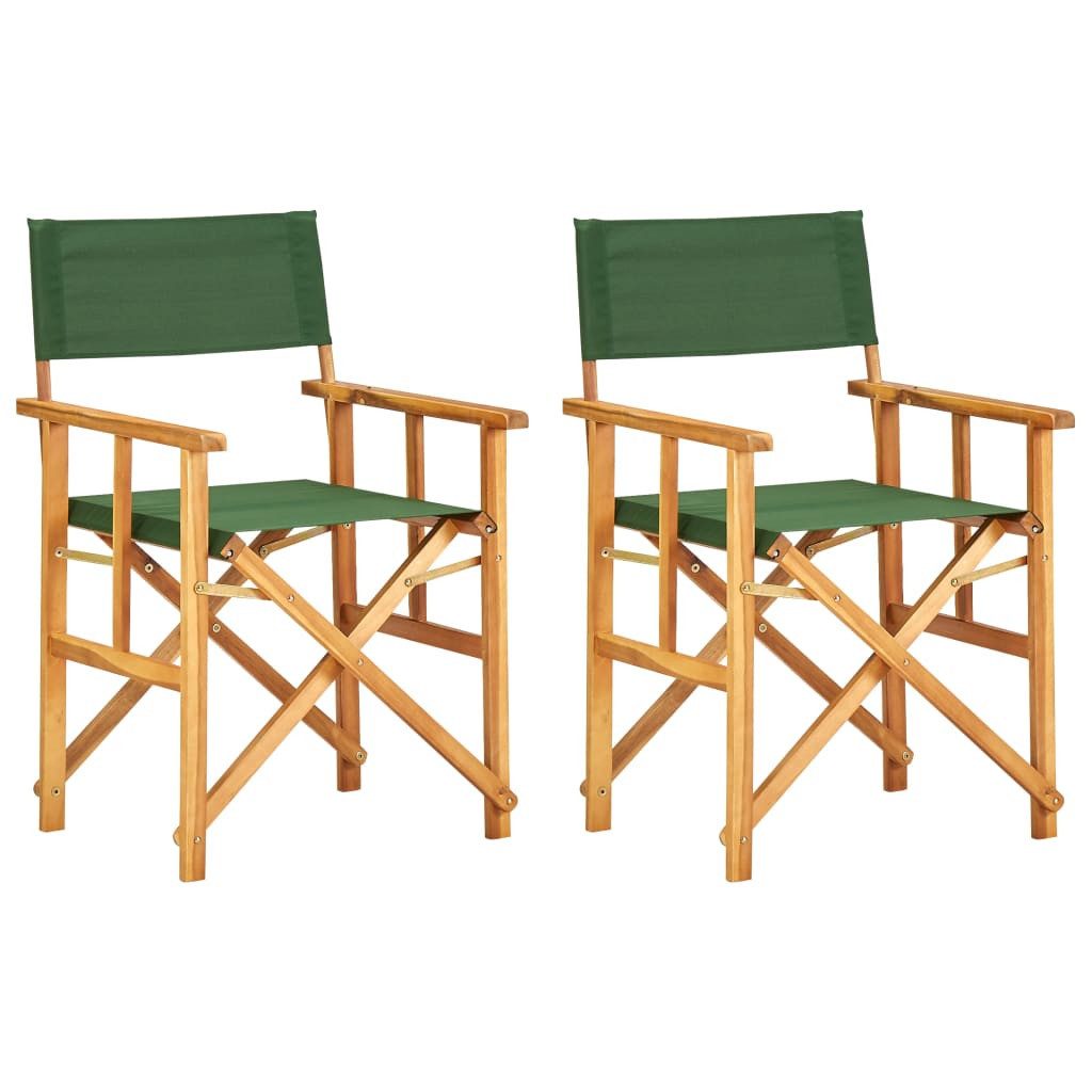 vidaXL Gartenstuhl Regiestühle 2 Stk. Massivholz günstig online kaufen