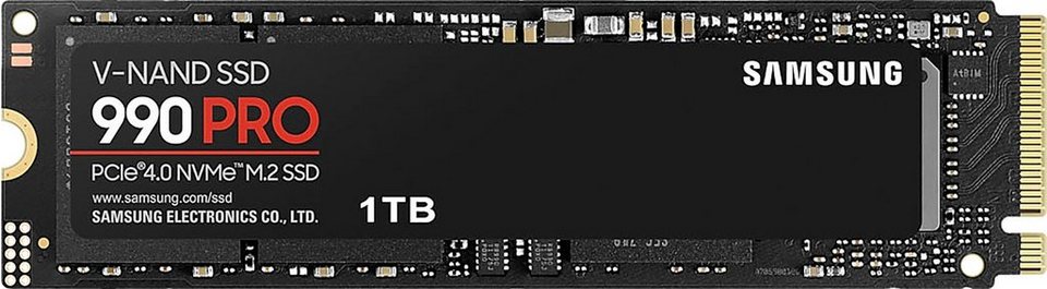 Samsung 990 PRO NVMe™ M.2 interne SSD (1 TB) 7450 MB/S Lesegeschwindigkeit,  6900