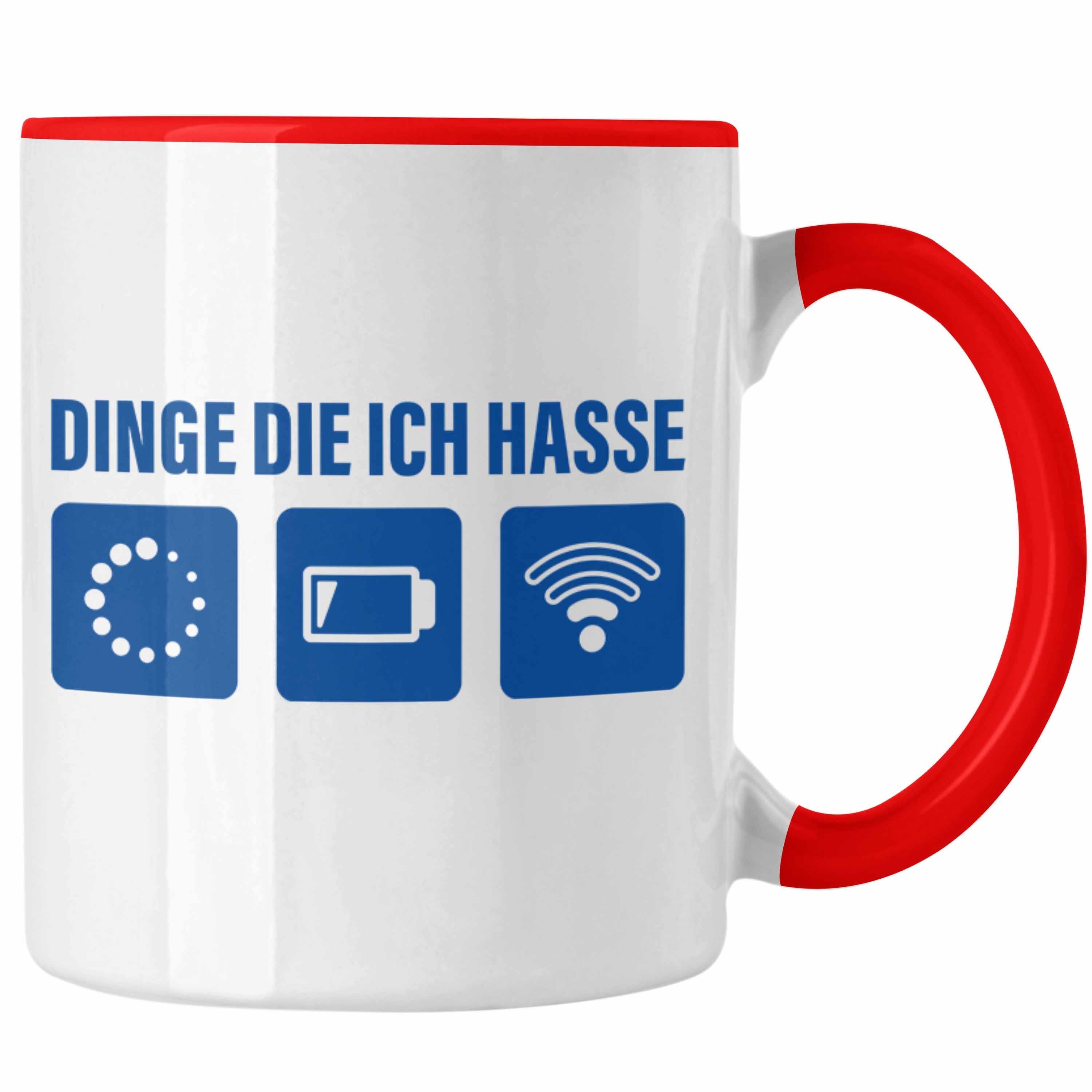 Tasse Trendation - Dinge Die Ich Hasse Tasse Lustige Nerd Kaffeetasse Wlan A